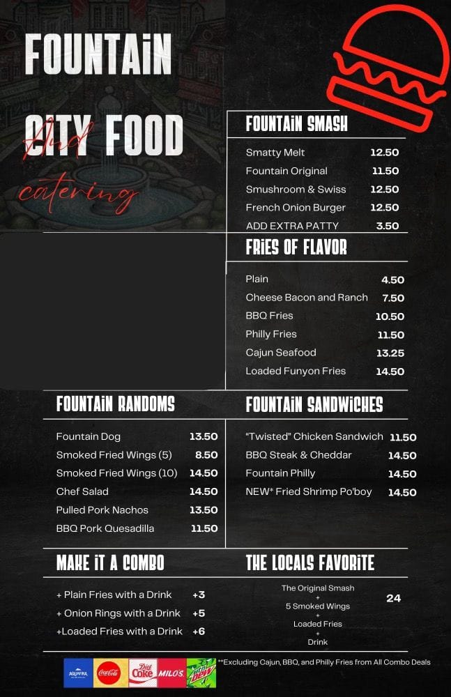 One More at the River Menu