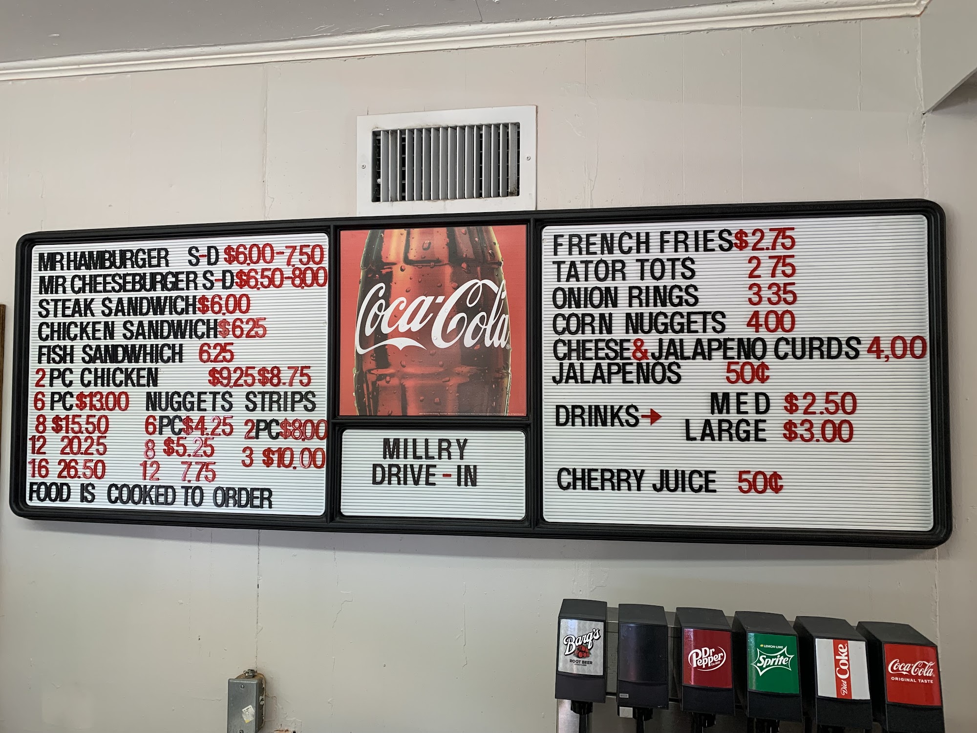Millry Drive In Menu