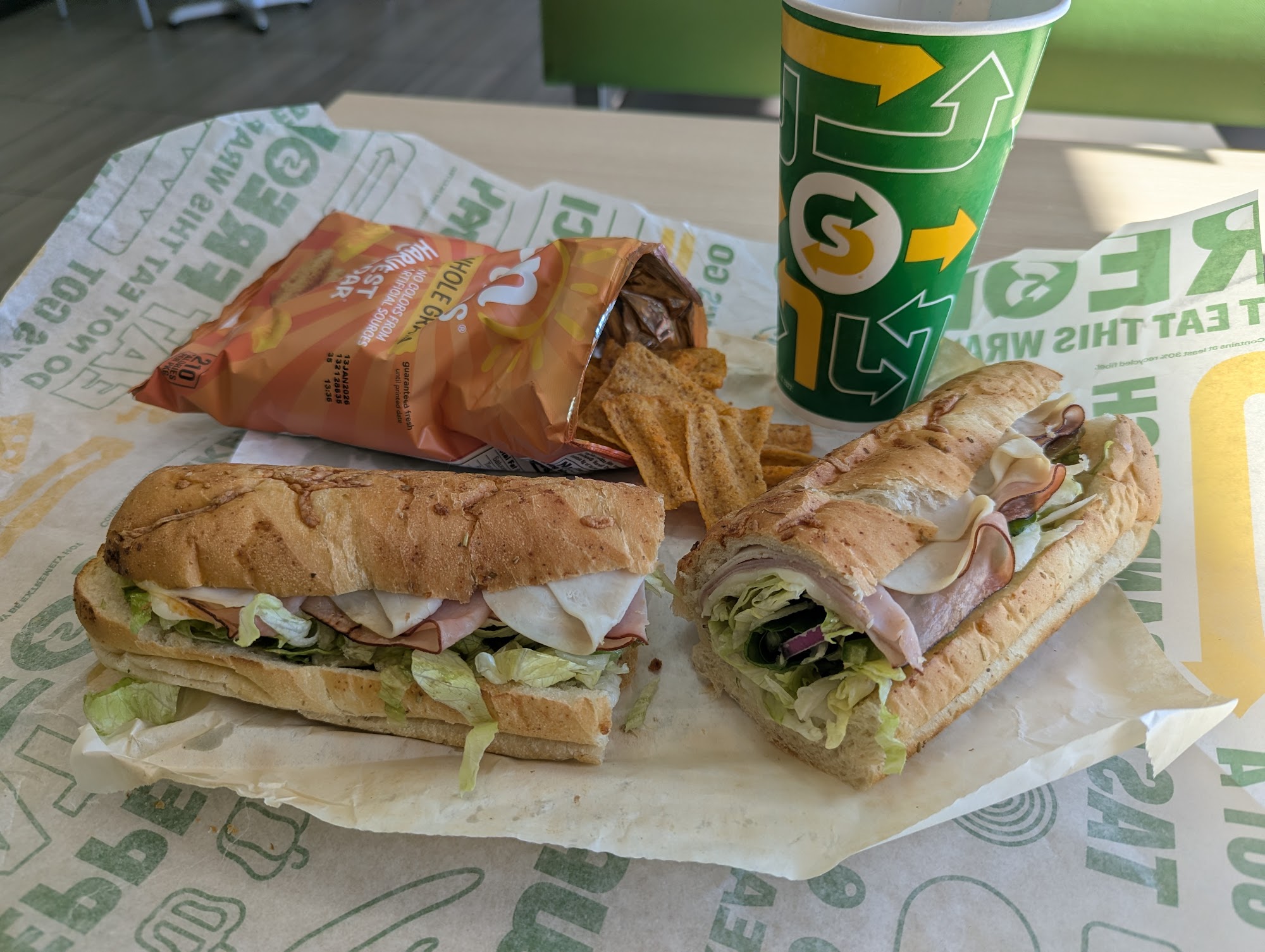 Subway Menu