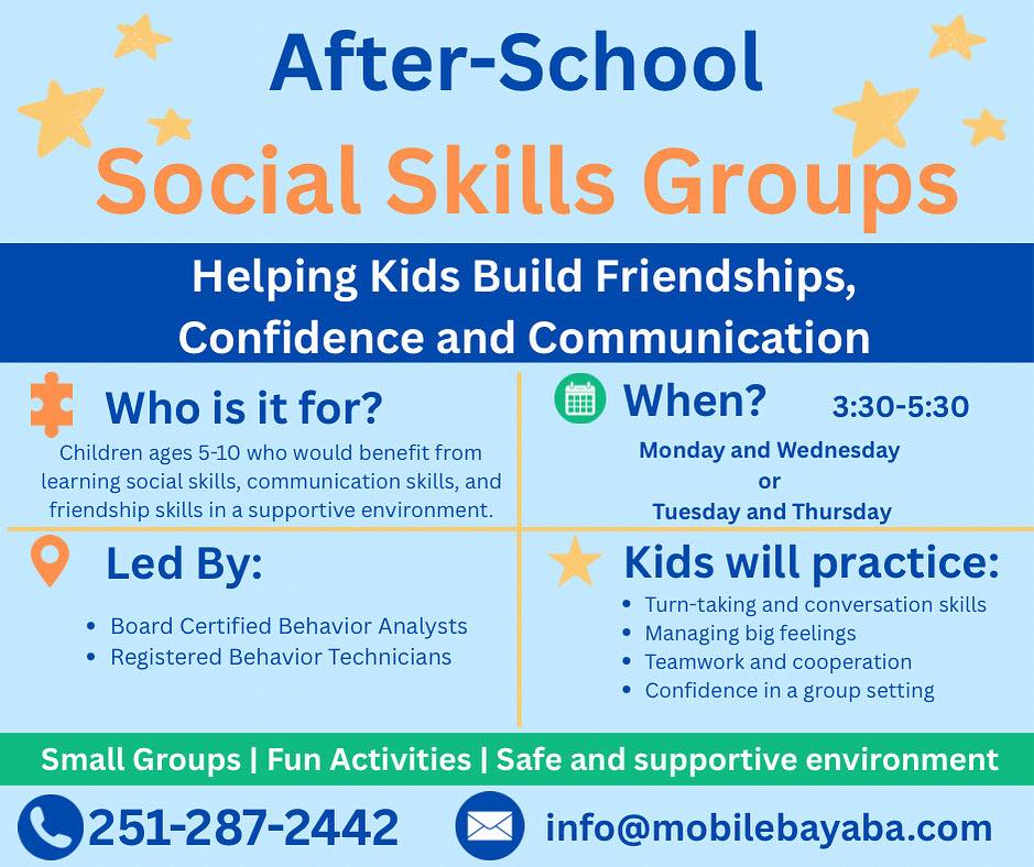 Mobile Bay ABA Autism Center 5550 Old Shell Rd, Mobile Alabama 36608