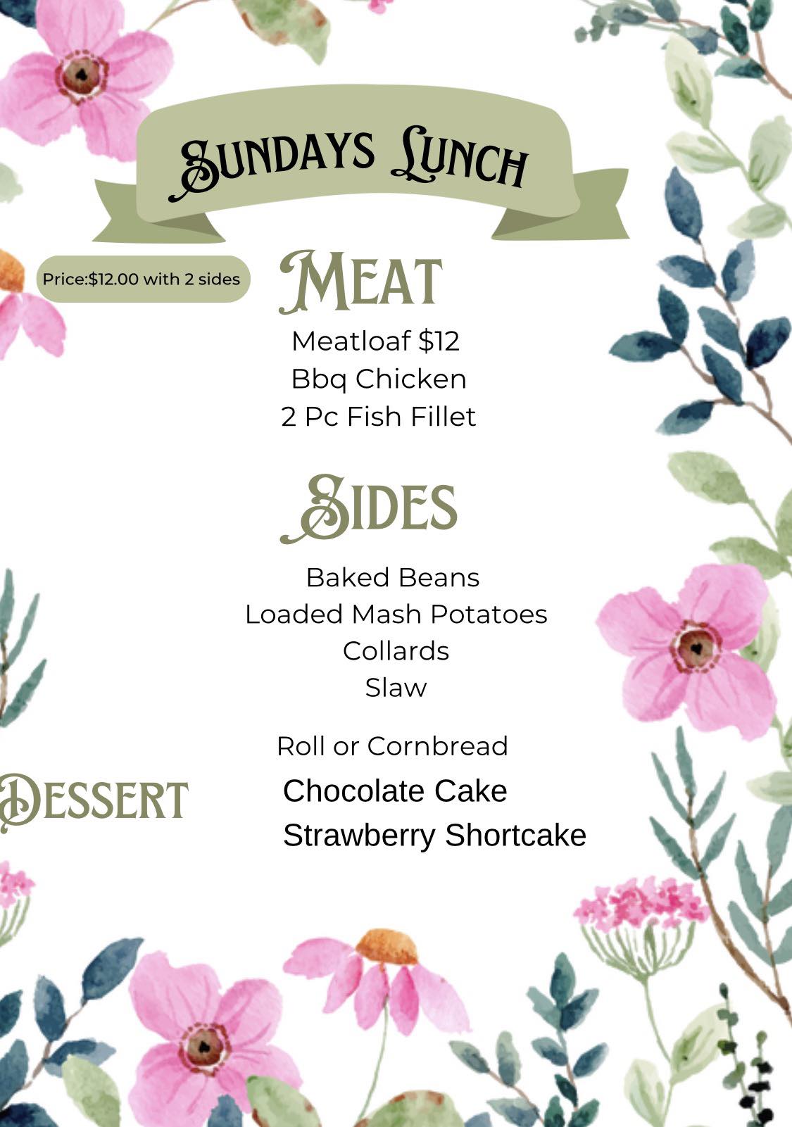 Cow Cart Kitchen Menu