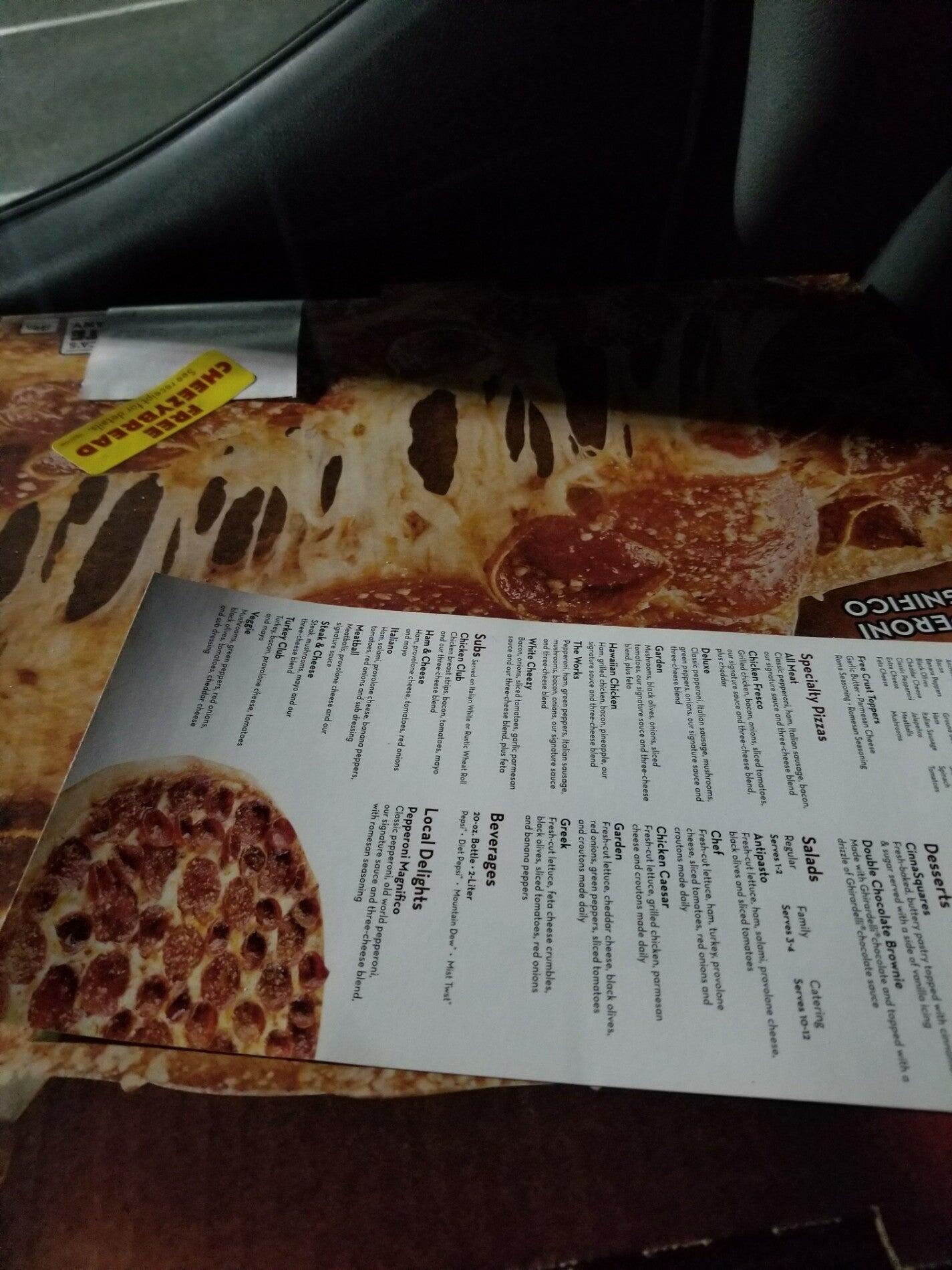 Marco's Pizza Menu
