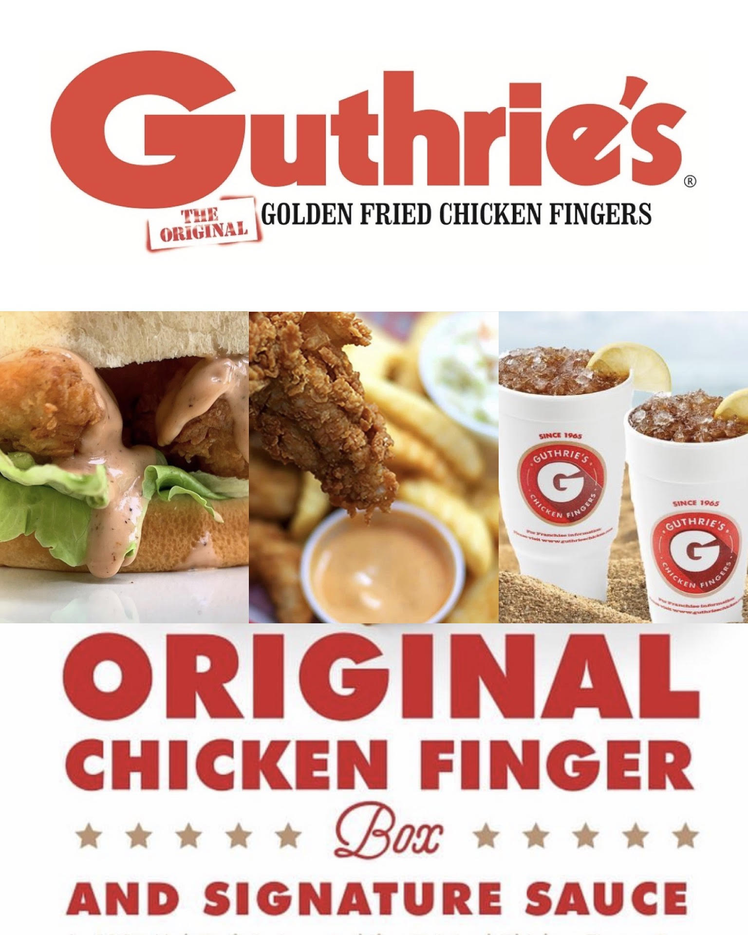 Guthrie's of Muscle Shoals Menu