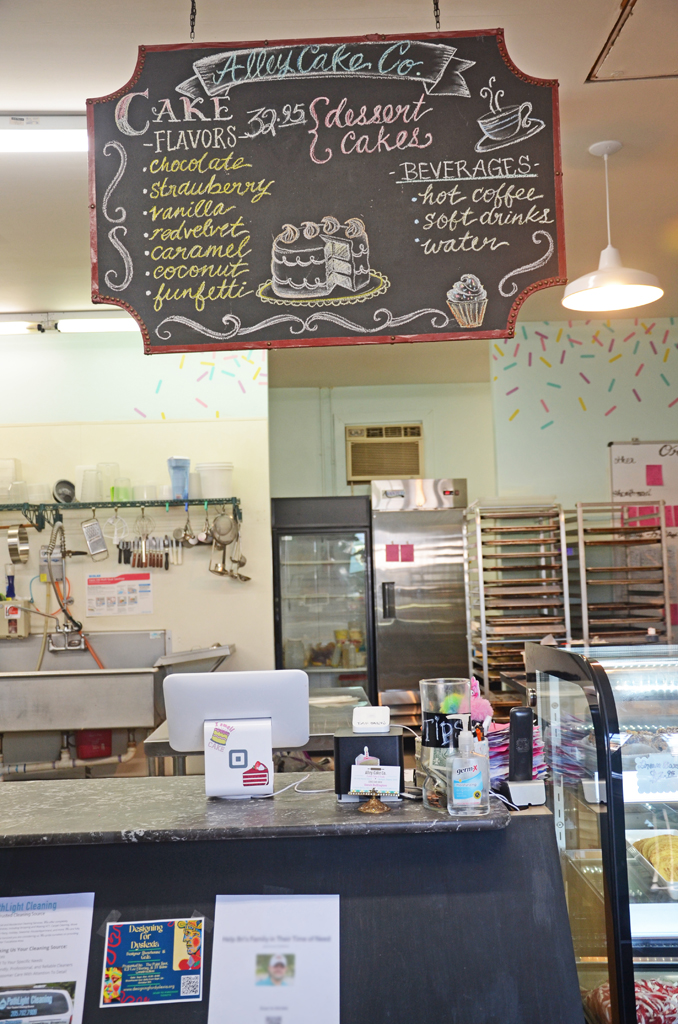 Alley Cake Co. Menu