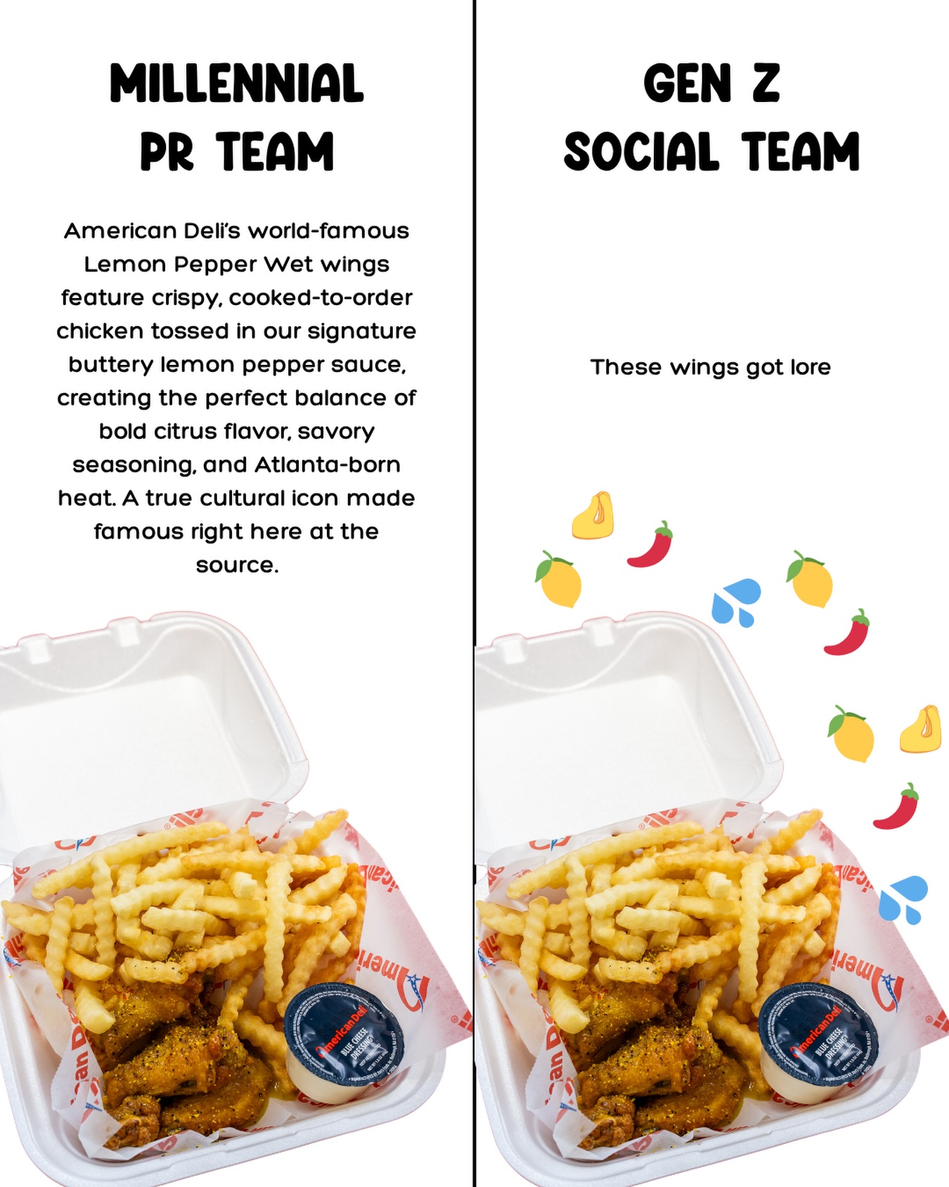 American Deli Menu