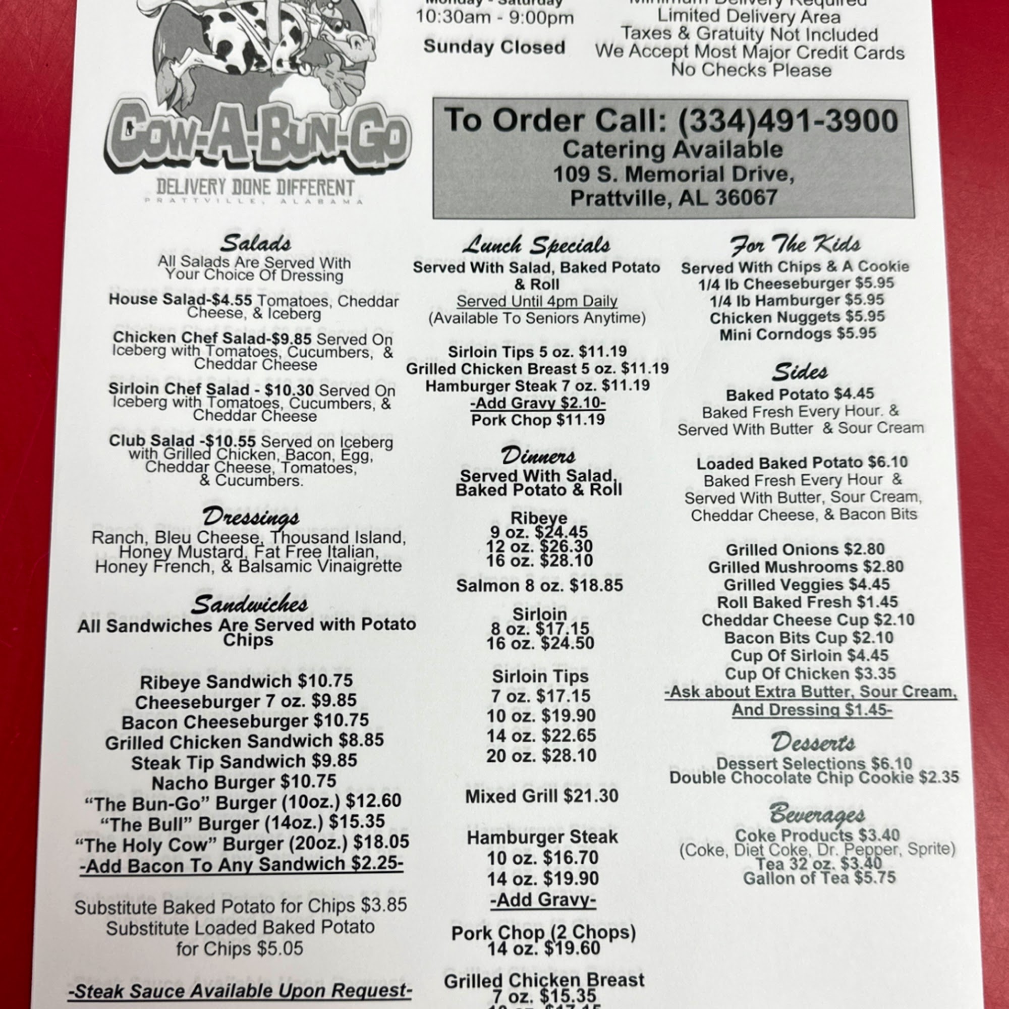 Cow-A-Bun-Go Prattville