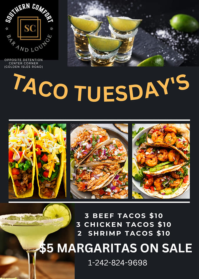 Southern Comfort Lounge Menu