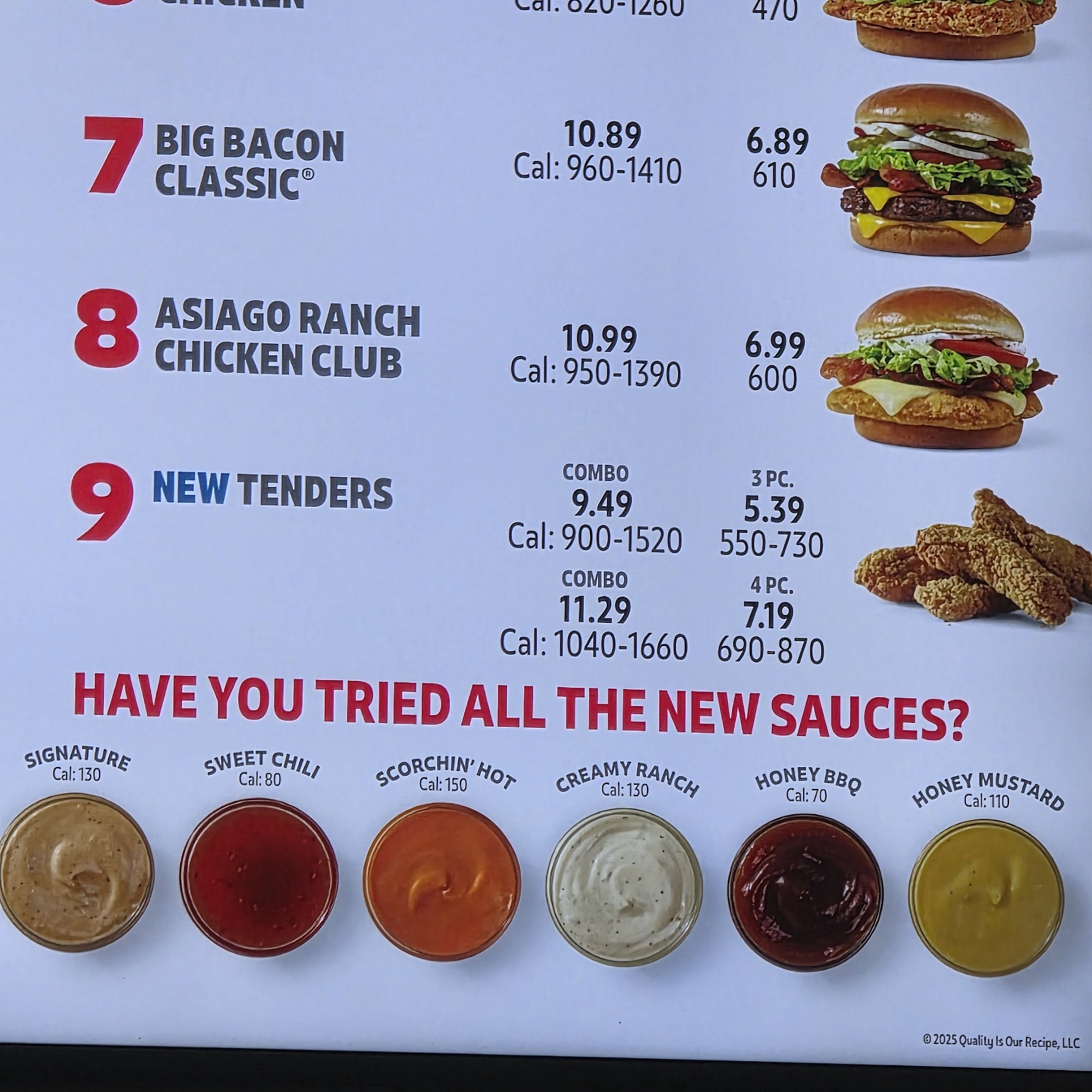 Wendy's Menu