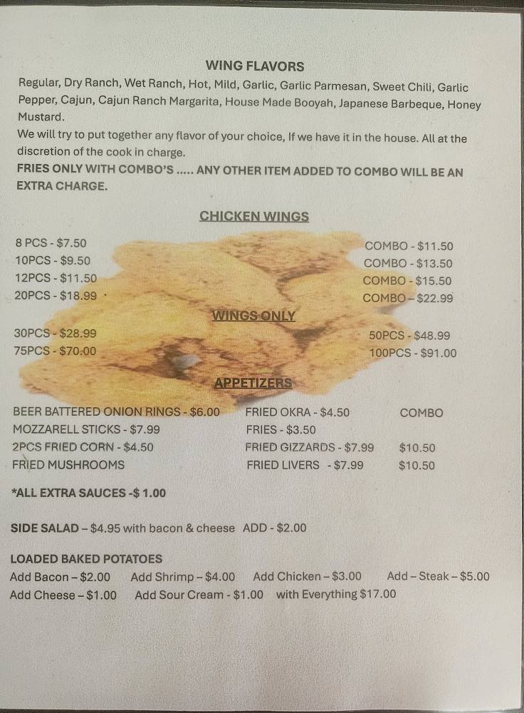 Broad Street Grill Menu