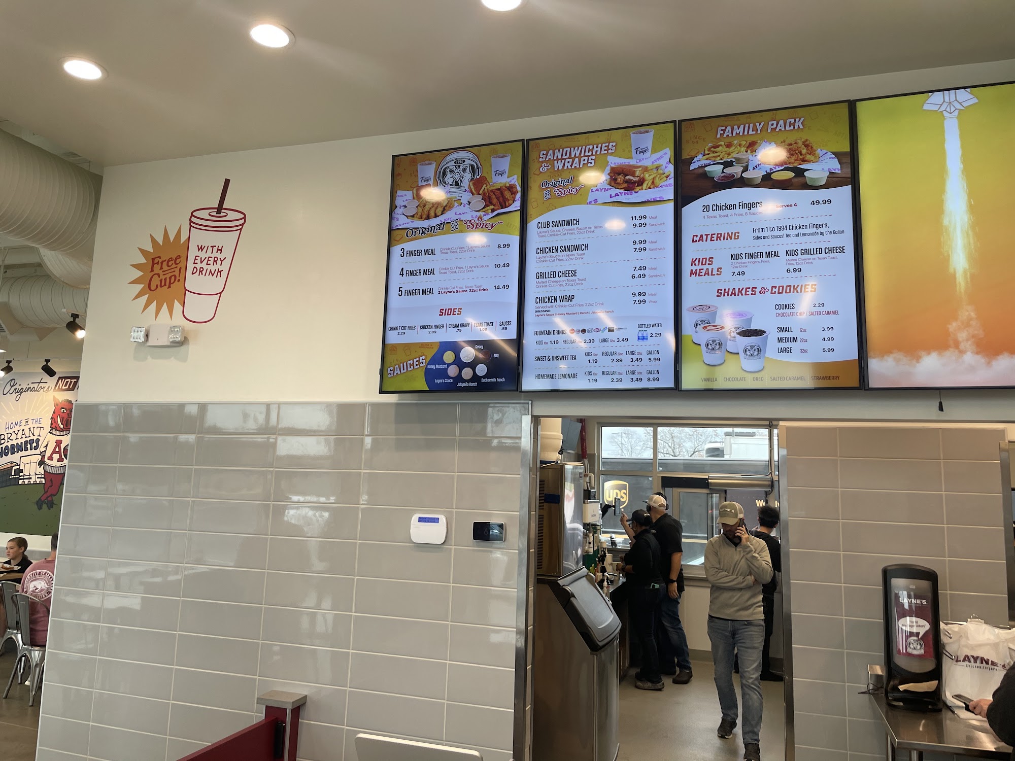 Layne's Chicken Fingers- Benton Menu