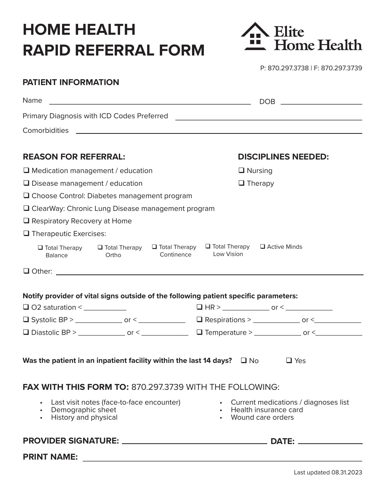 Elite Home Health of Calico Rock 130 Partee Rd, Calico Rock Arkansas 72519