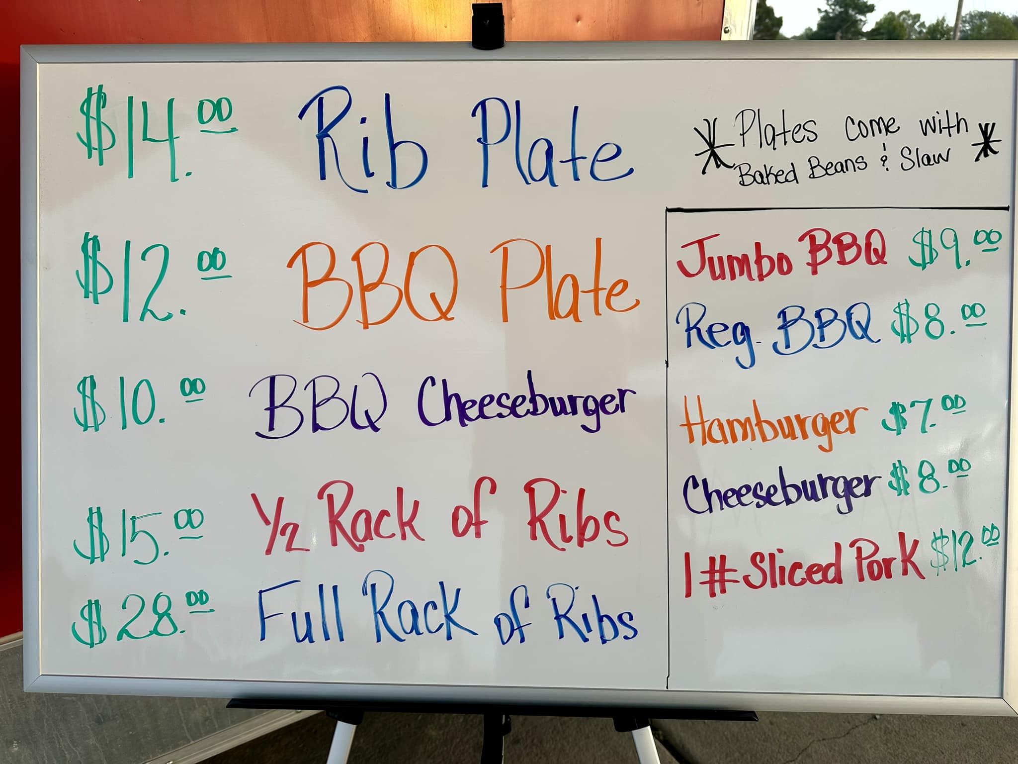 Travis BBQ & Ribs Menu