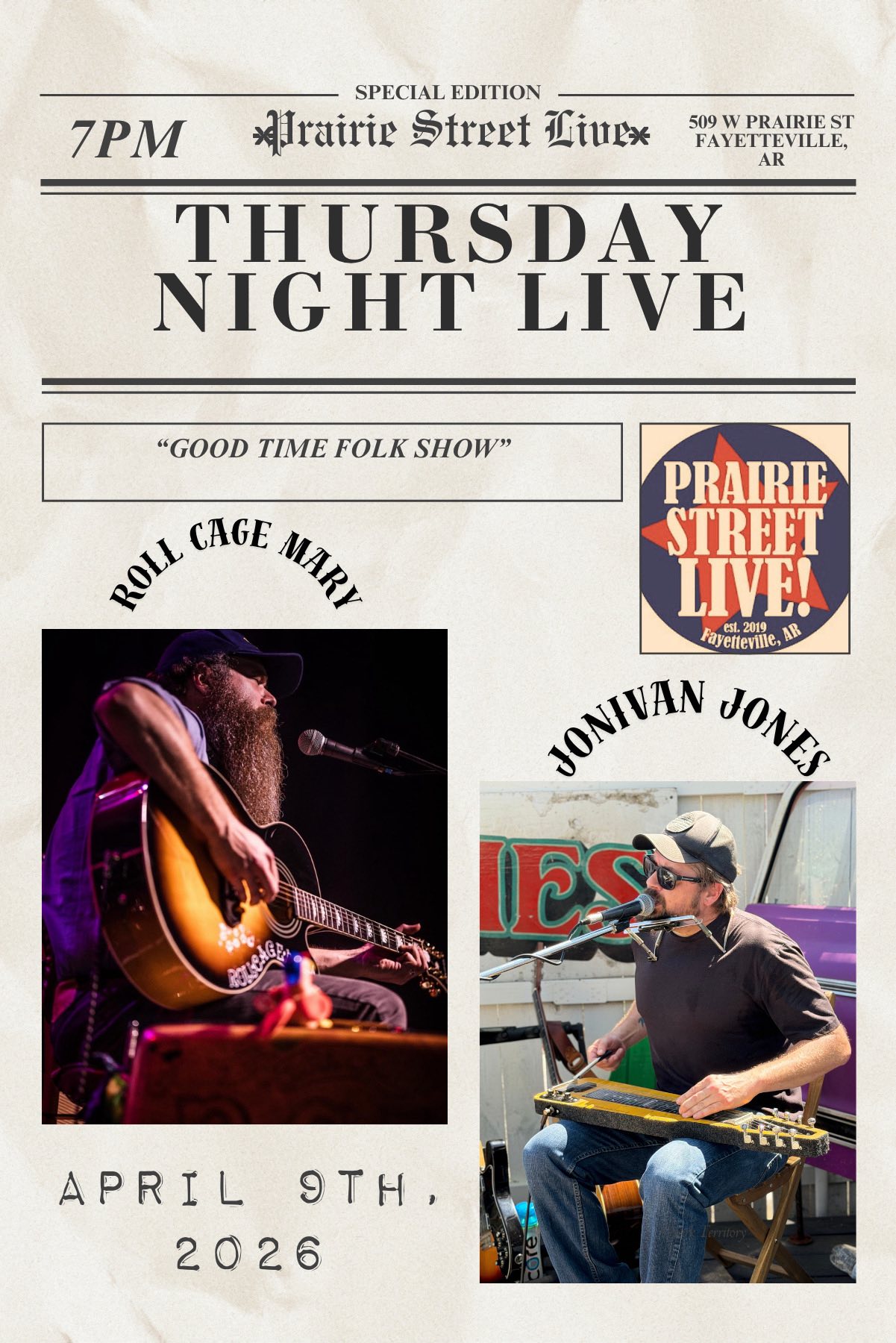 Prairie Street Live! Fayetteville