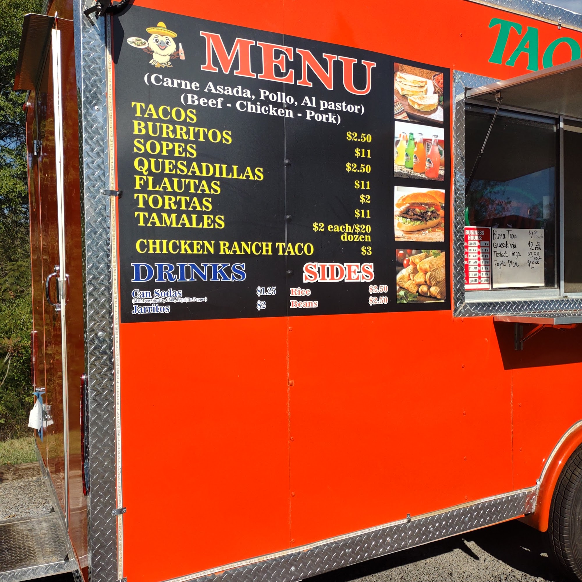 Taqueria Falcon Menu