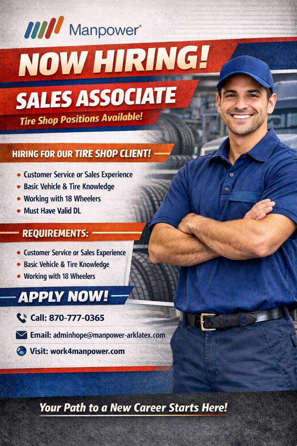 Manpower 809 N Hervey St, Hope Arkansas 71801