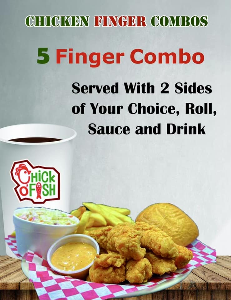 Chick O' Fish Menu