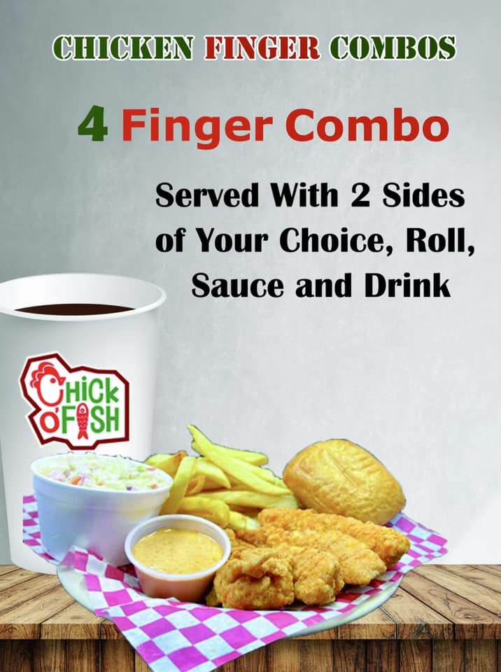 Chick O' Fish Menu