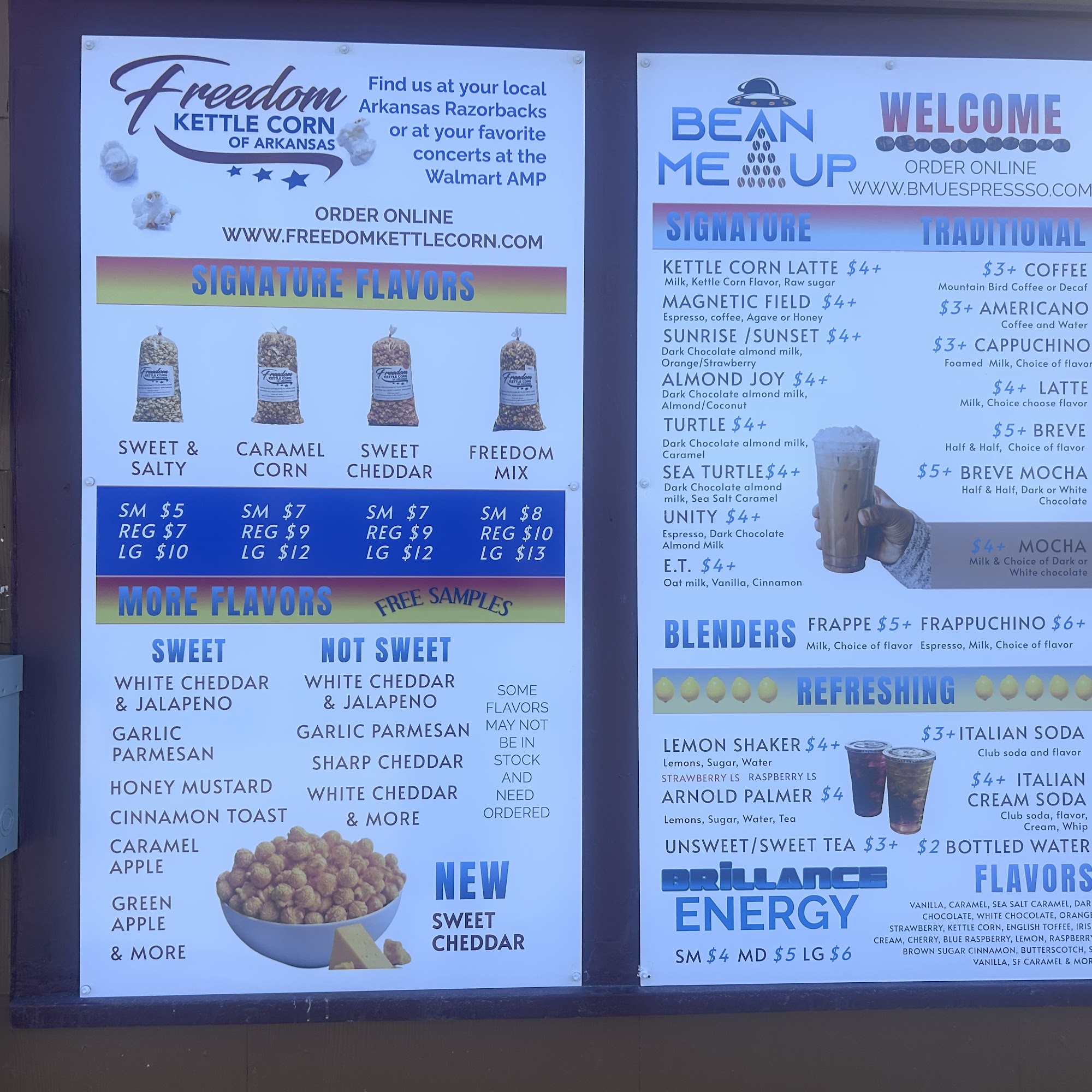 Bean Me Up Coffee House Menu