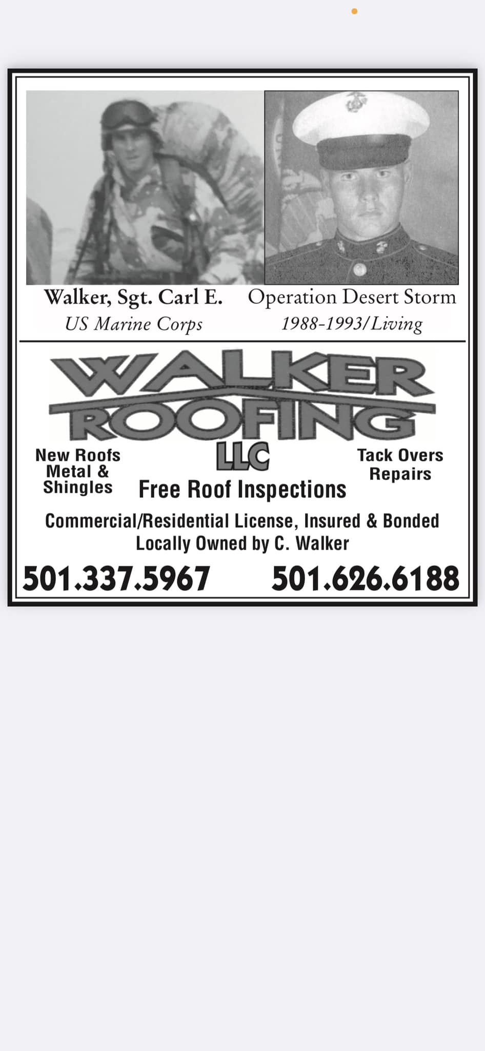 Walker Roofing & Light Hauling