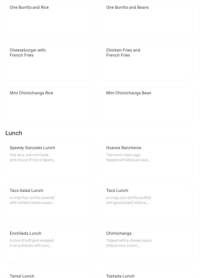 Solmecs Mexican Soul Food Menu