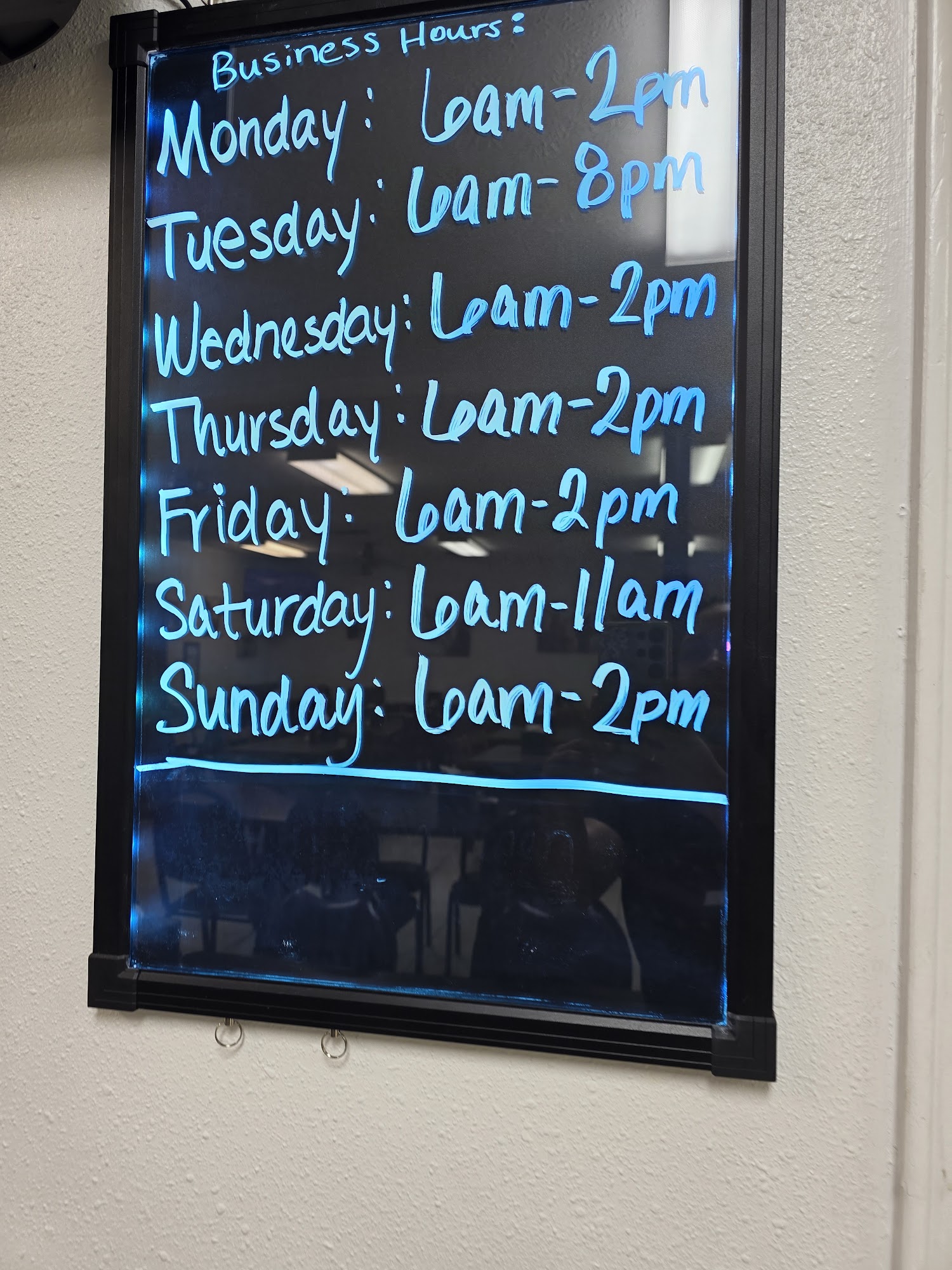 Dora's Sale Barn Cafe Menu