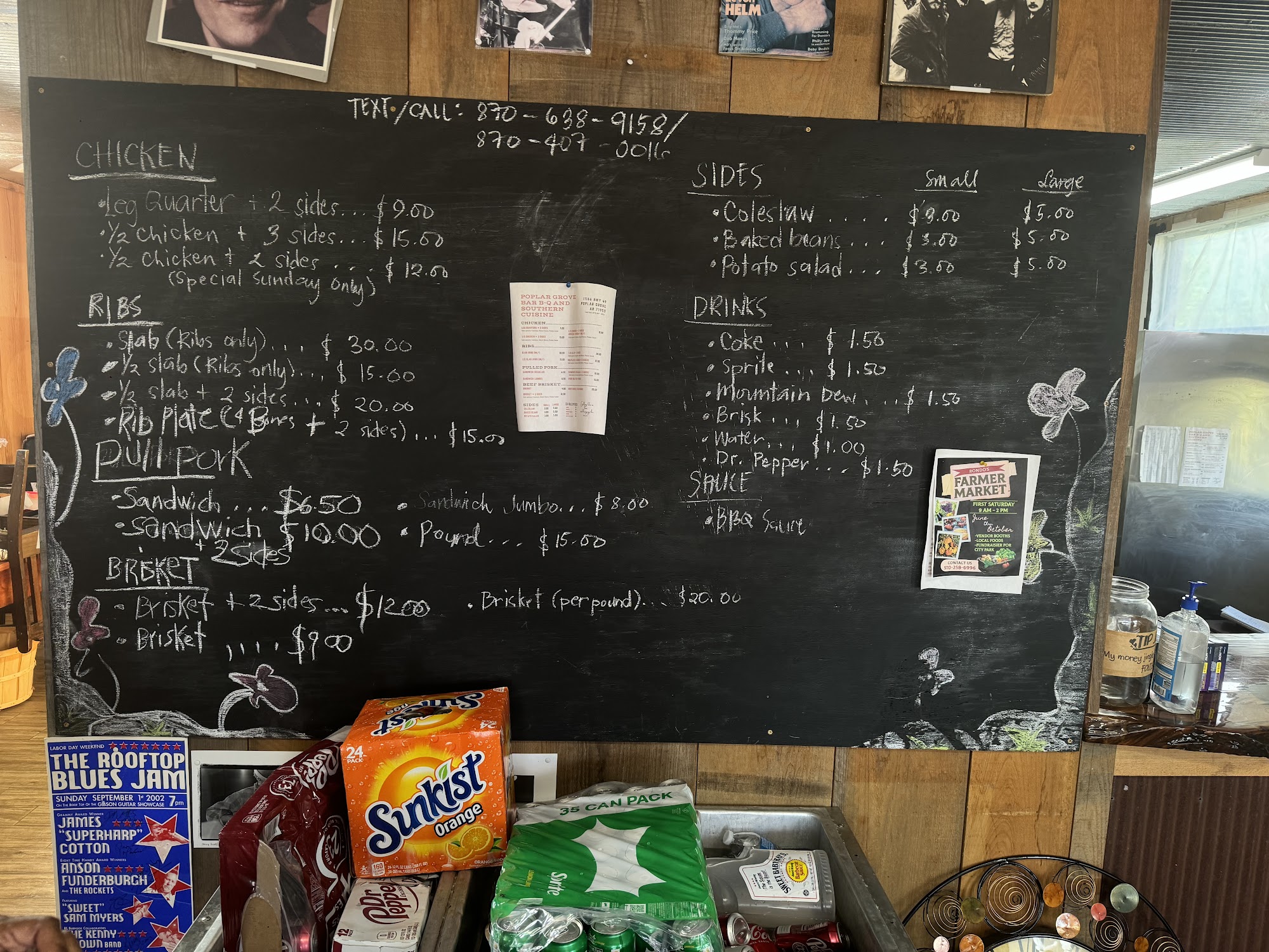 Poplar Grove Bar-B-Q Menu