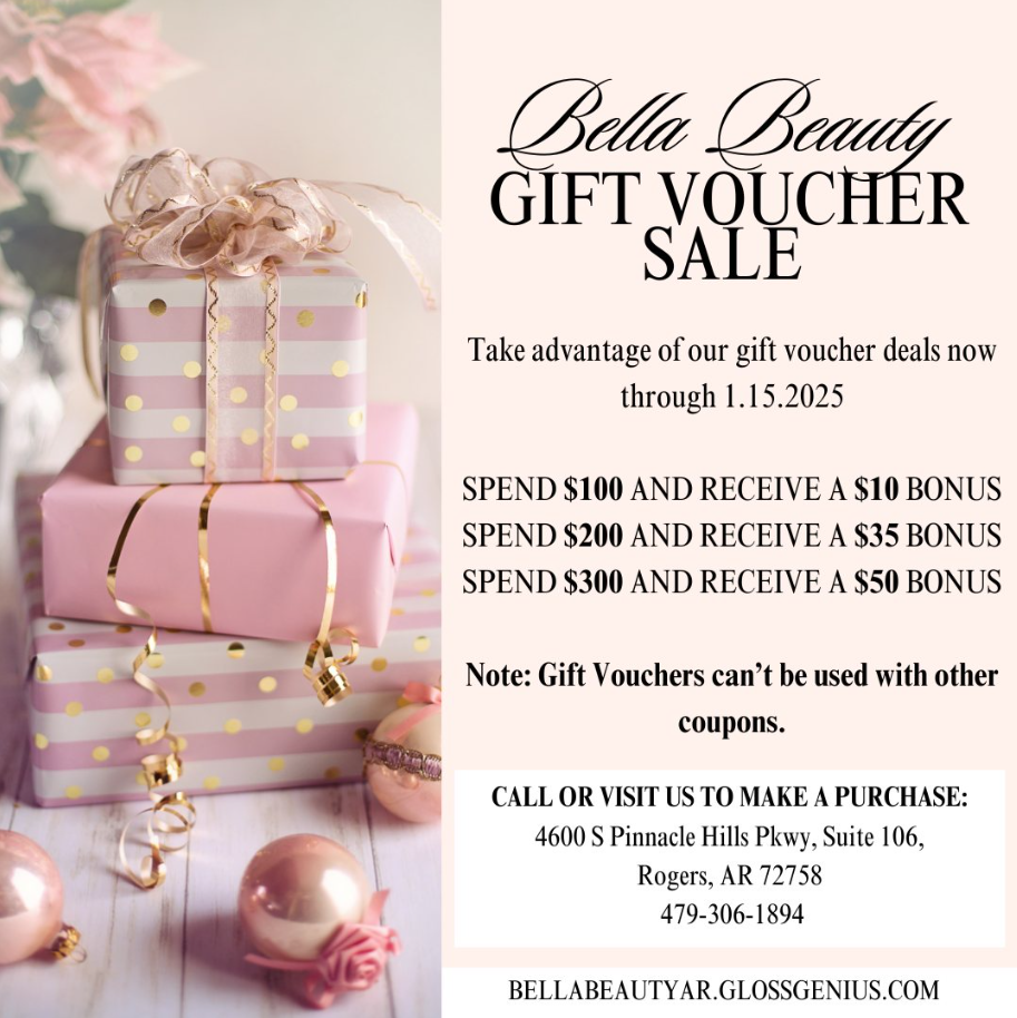 Bella Beauty 4600 S Pinnacle Hills Pkwy Suite 106 Building B, Rogers Arkansas 72758