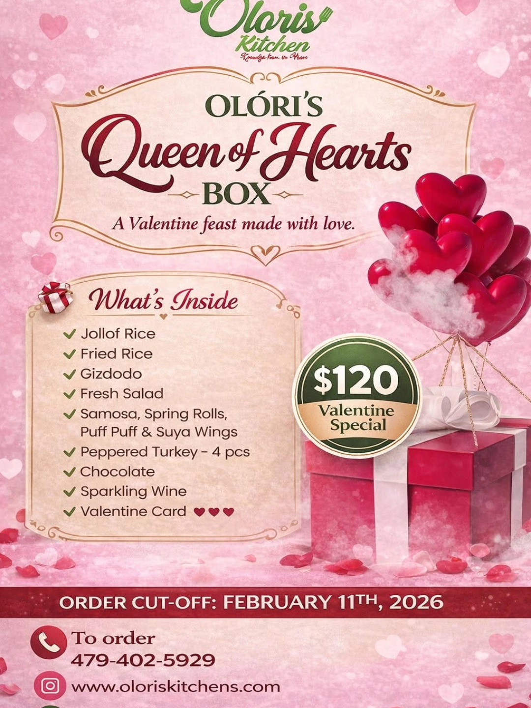 Oloris Kitchen - Authentic African Cuisine Menu