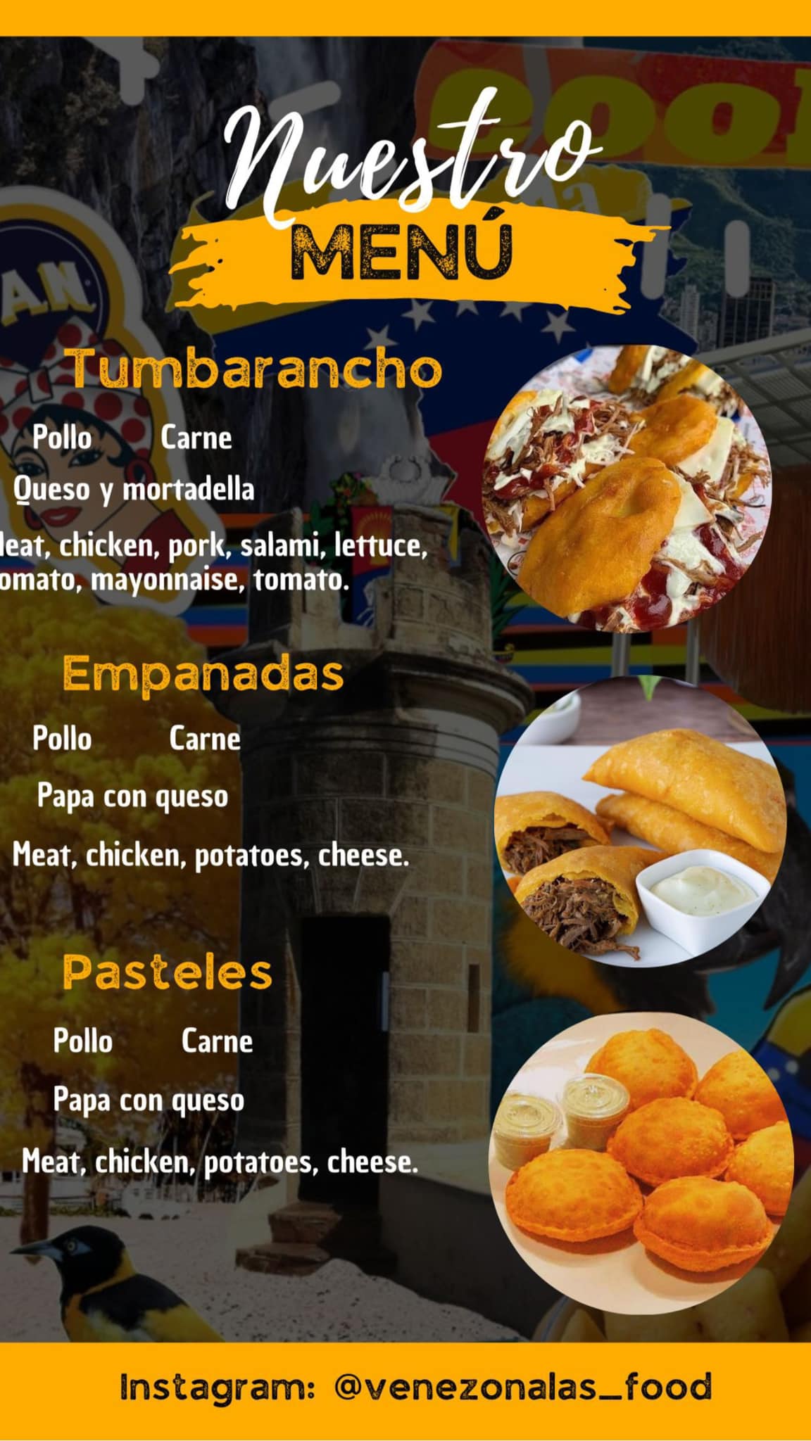 El Canadero Menu