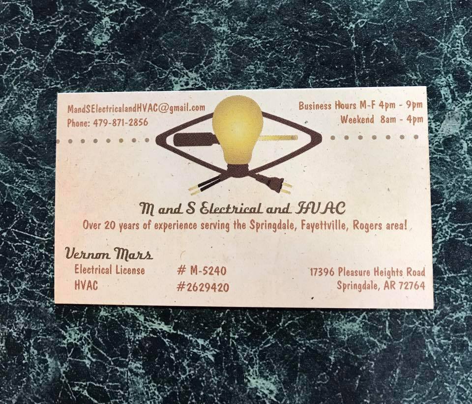 M And S Electric And Hvac Service