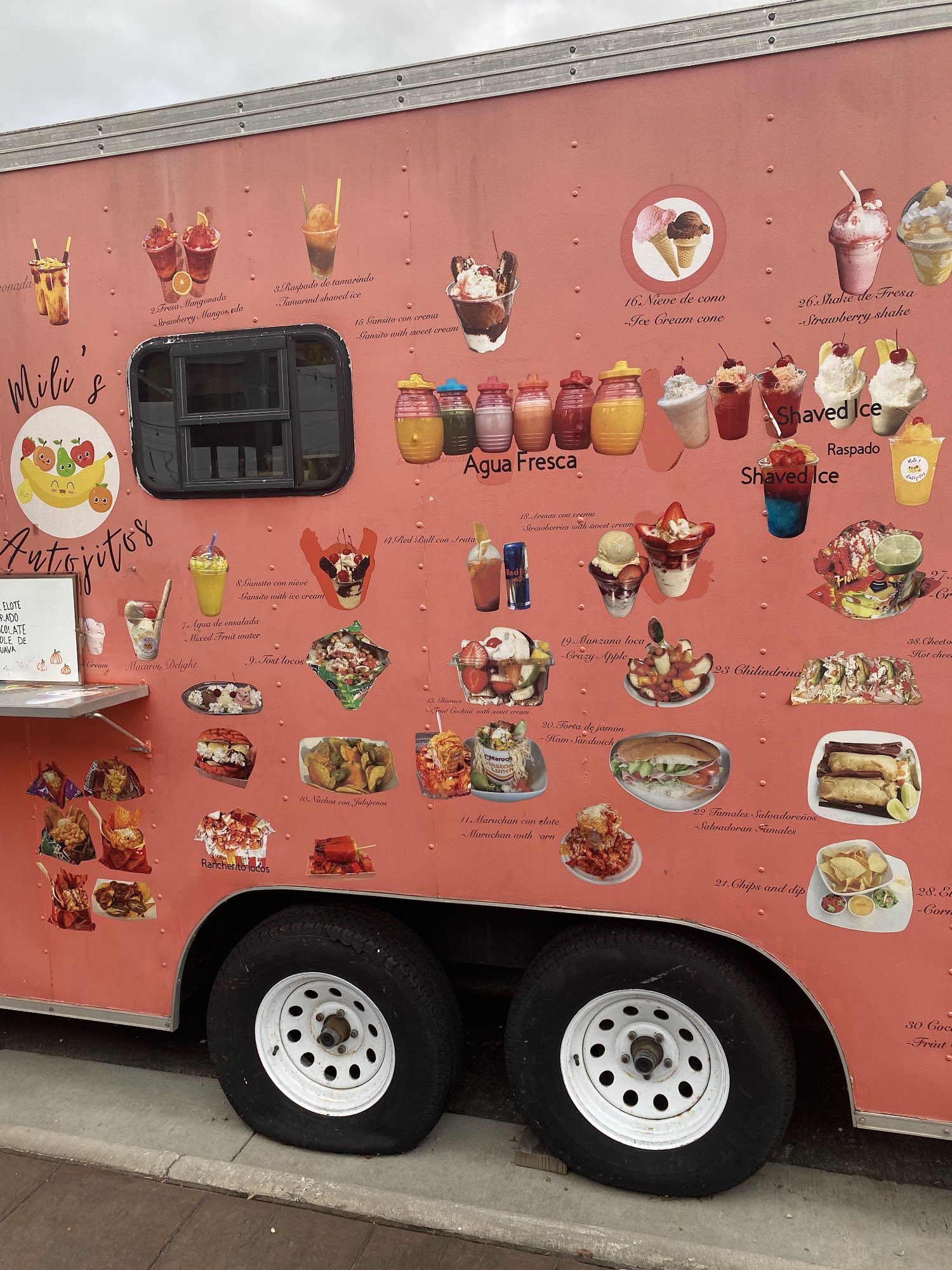 Milis antojitos Menu