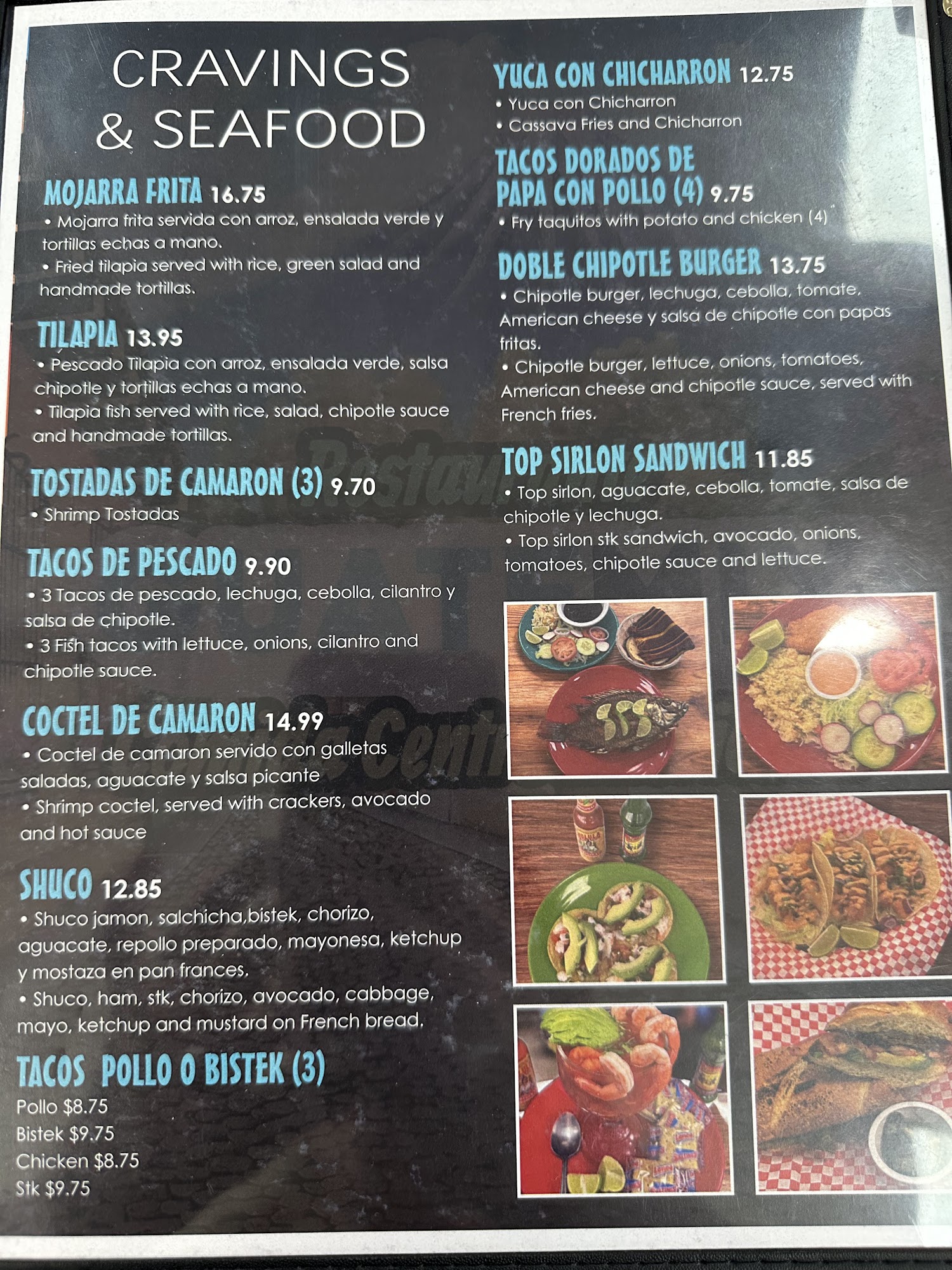 Guatemix Restaurante Menu
