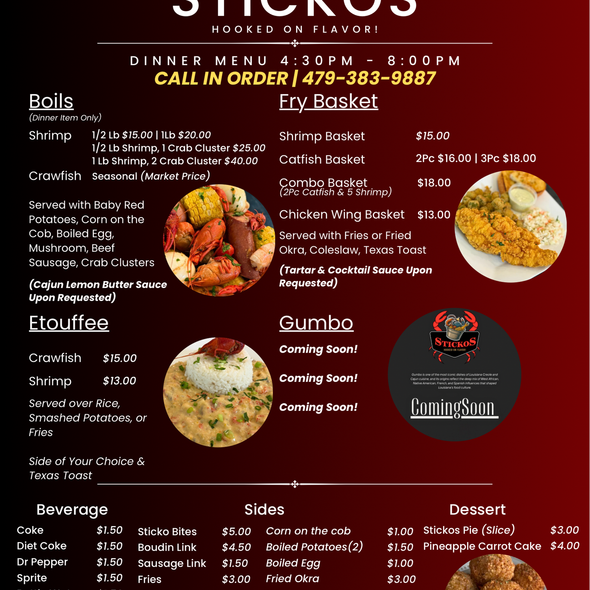 Stickos Menu