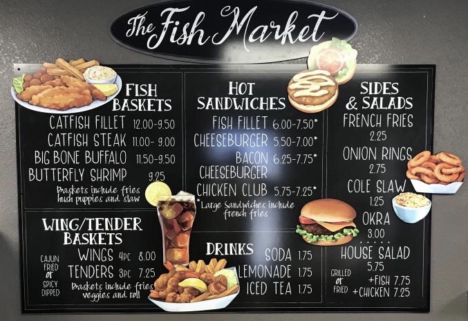 Delta Fish Market Bar & Grill Menu
