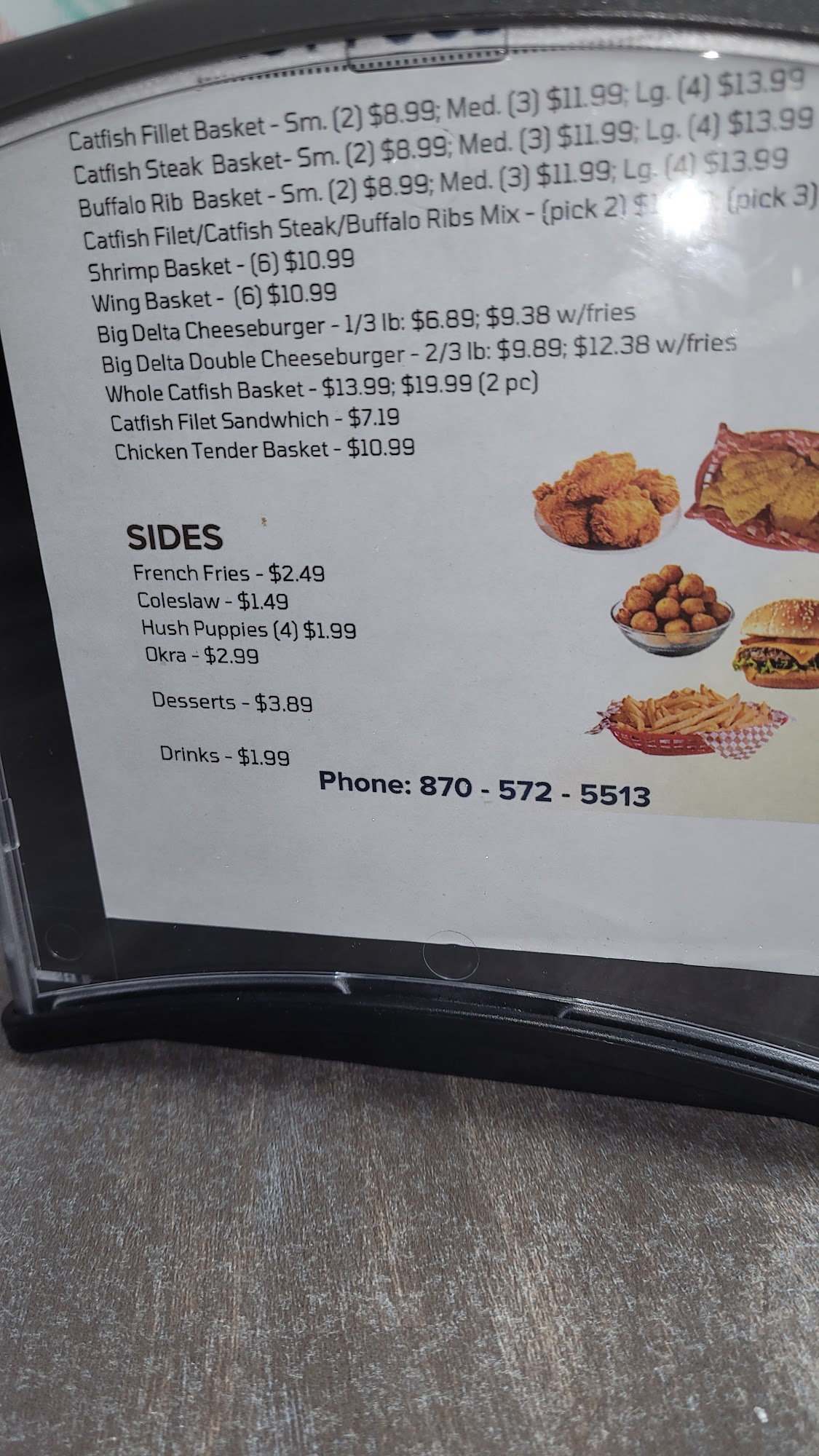 Delta Fish Market Bar & Grill Menu