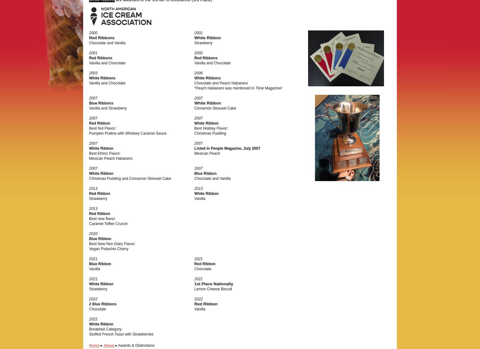 Karen's Kreamery Menu