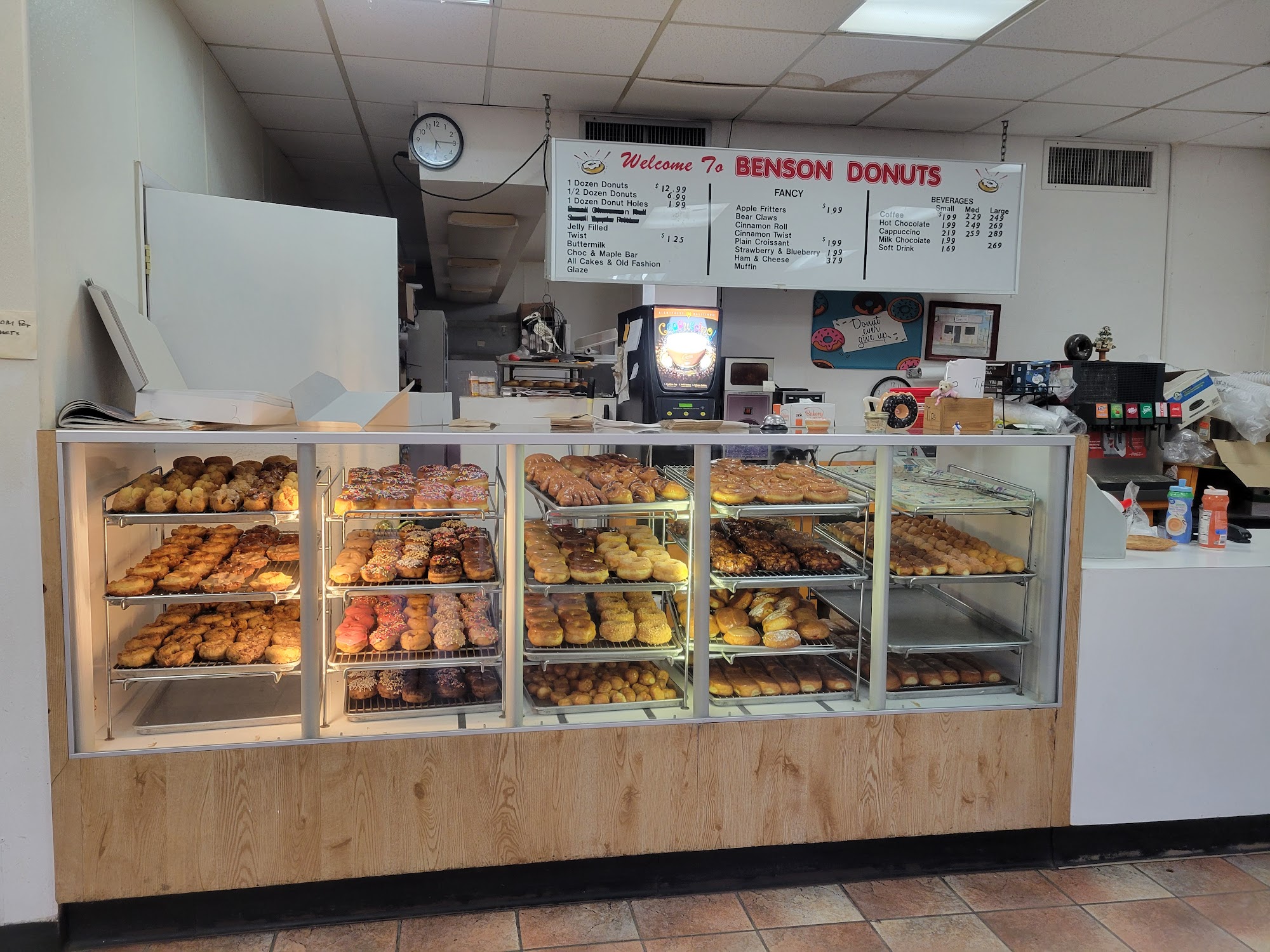 Benson Donuts Menu