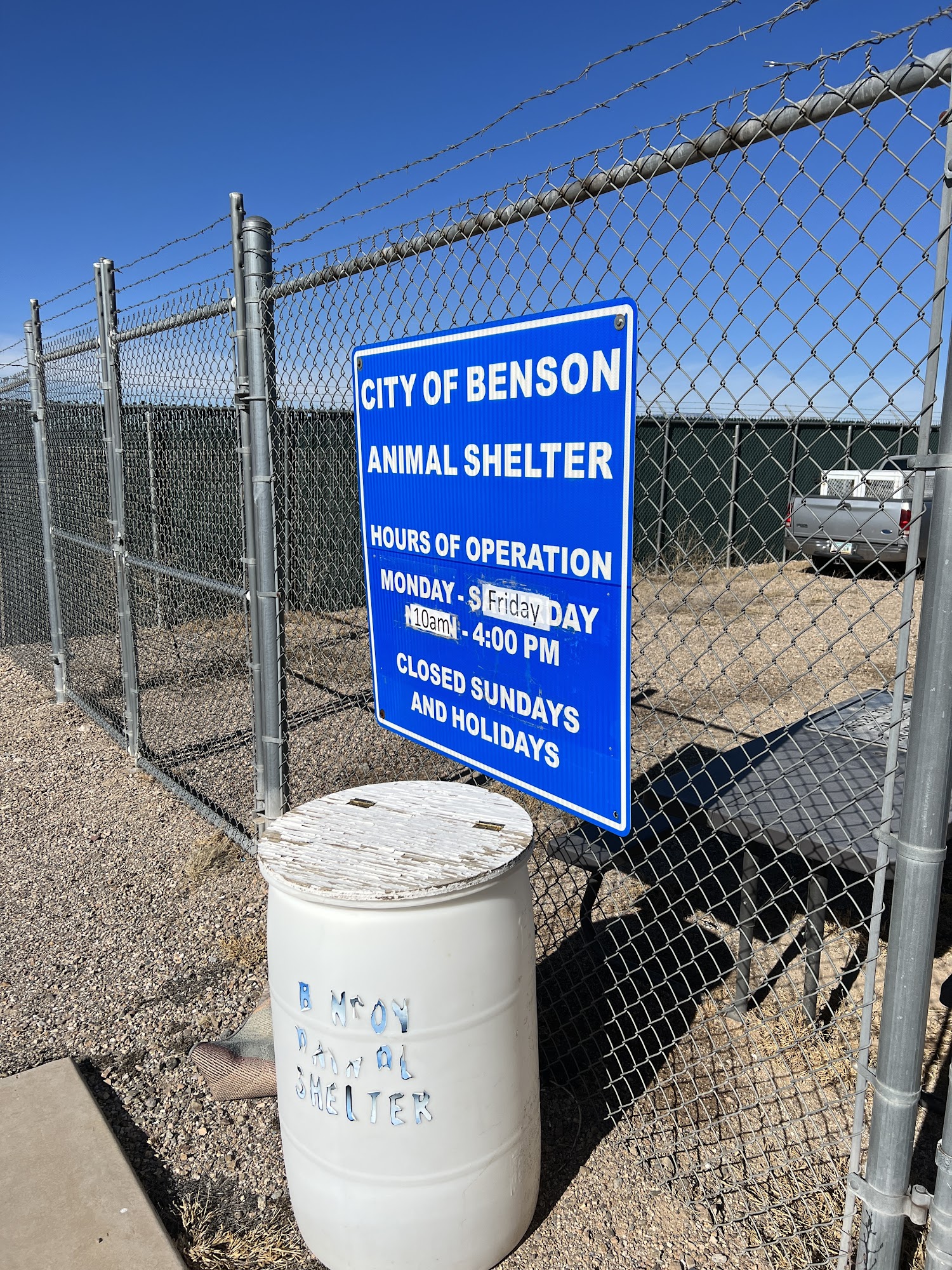 Benson Animal Shelter Benson