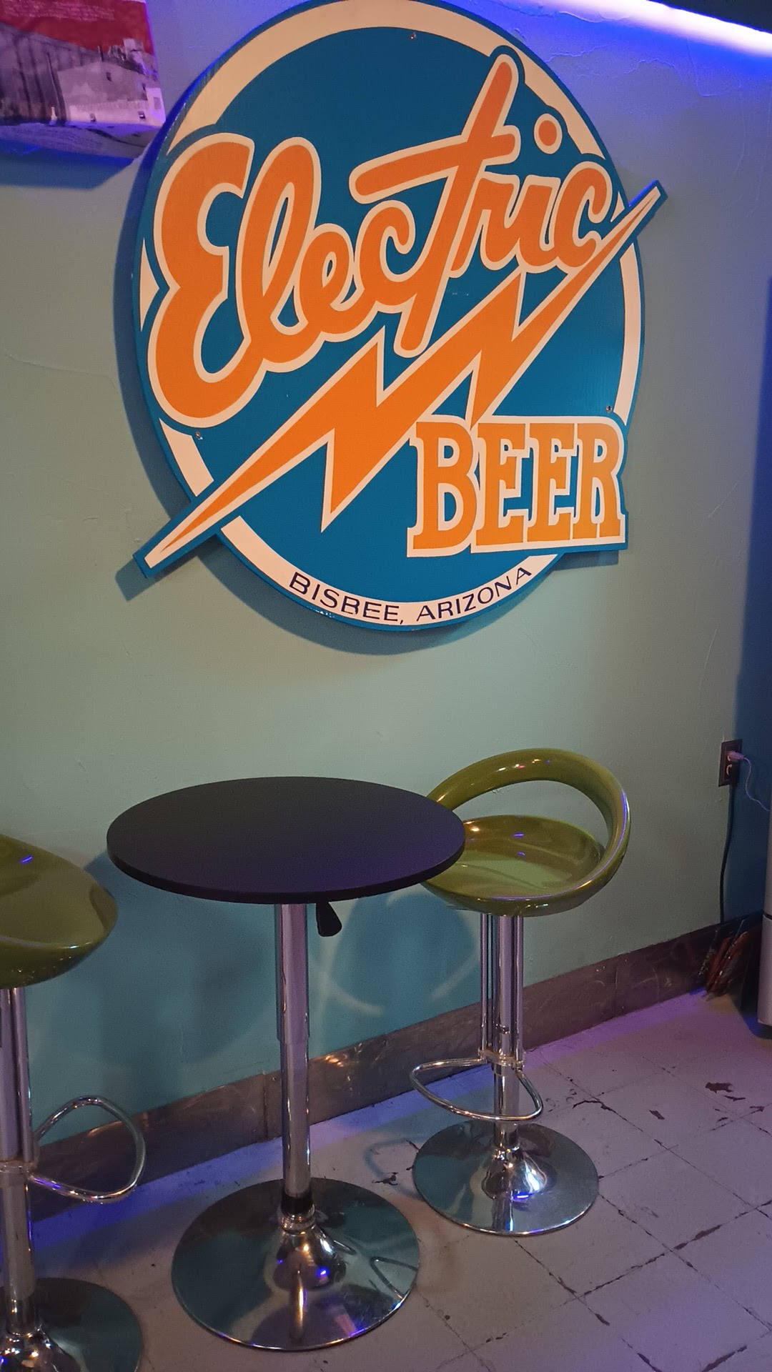 Electric Brewing and Bisbee Sodawerks Menu