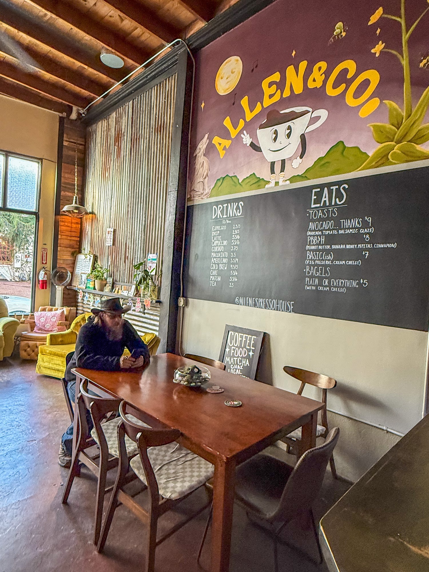 Allen & Co Coffee Shop Menu