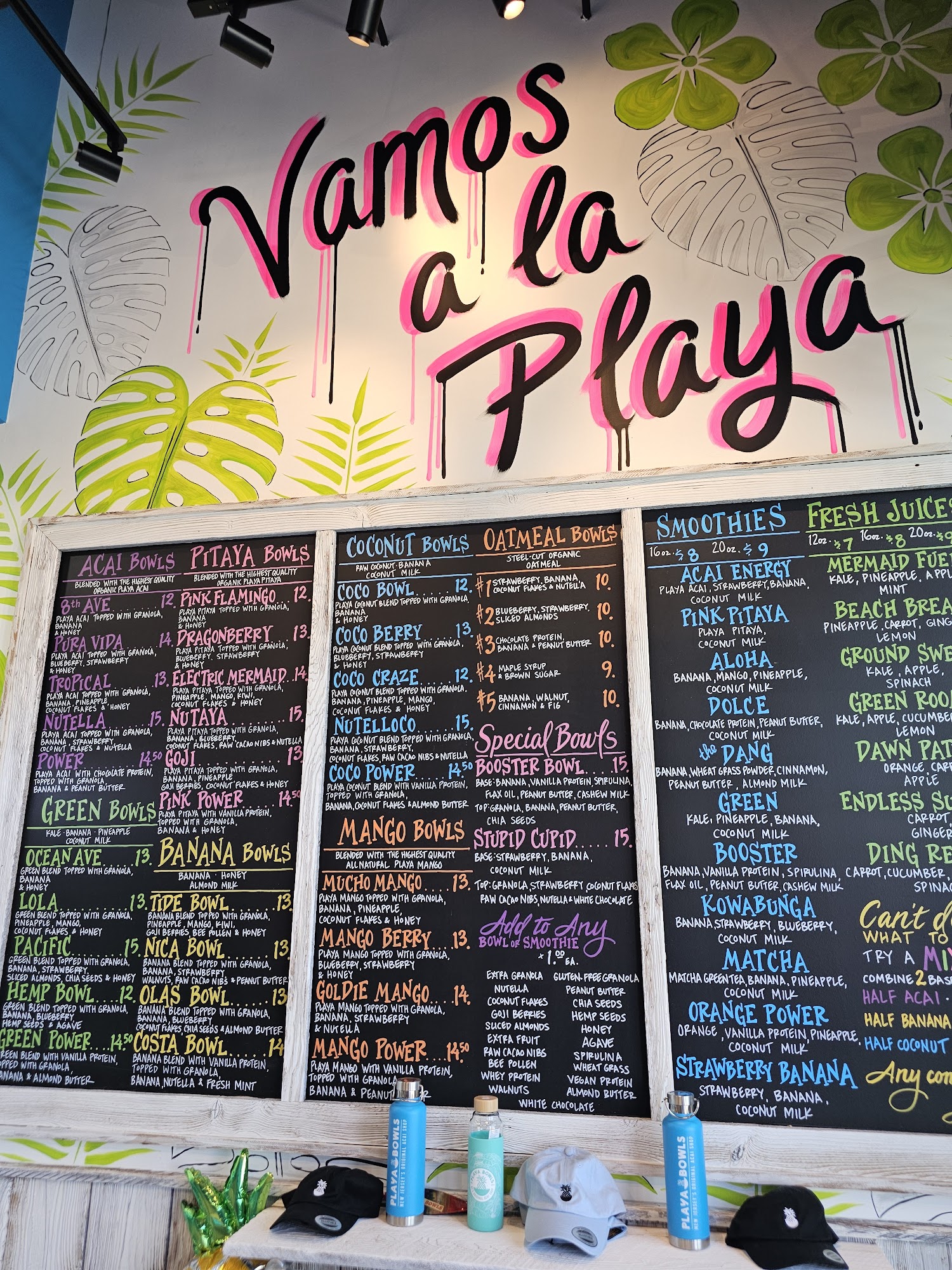 Playa Bowls Menu