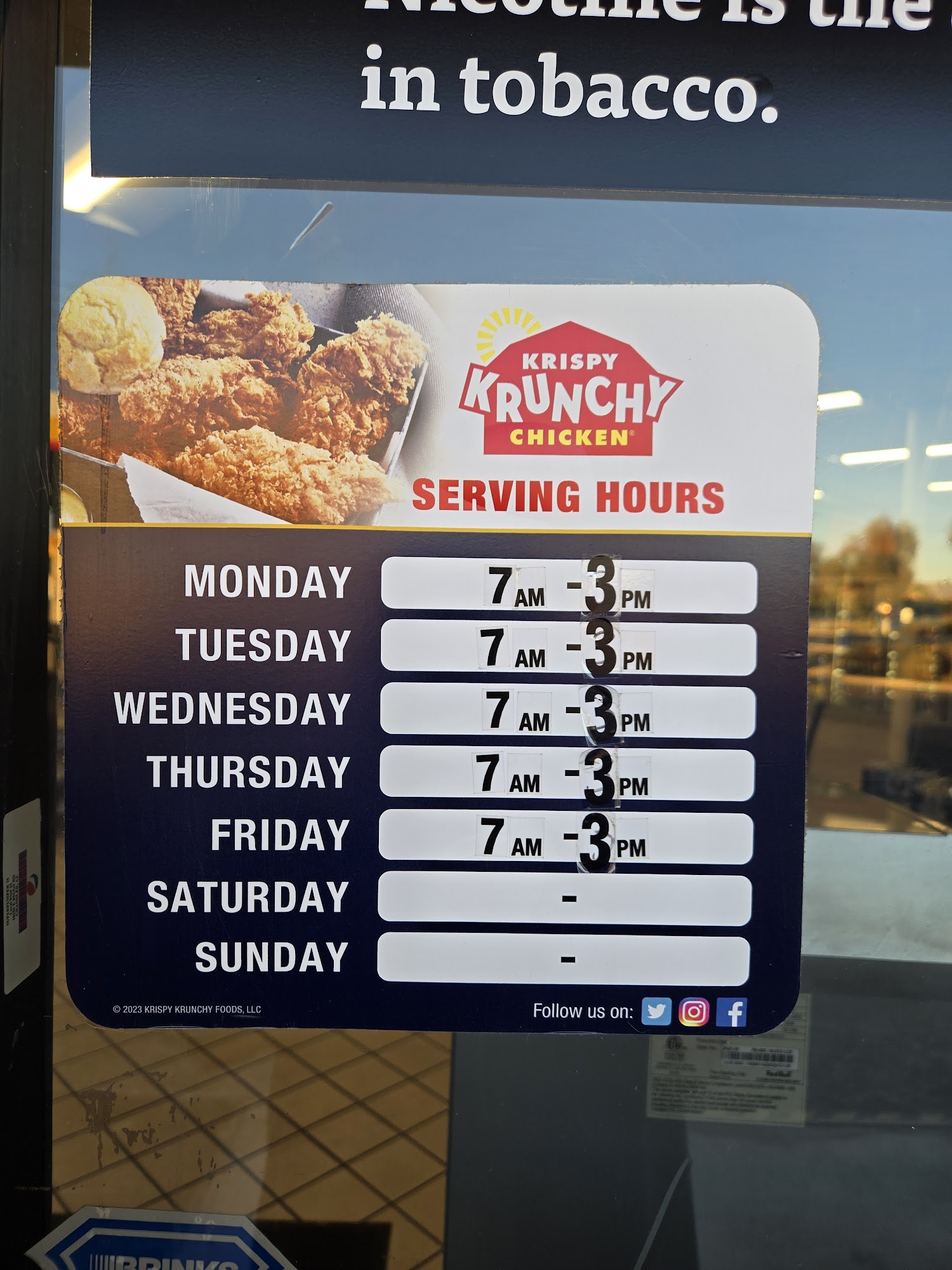 Krispy Krunchy Chicken Menu