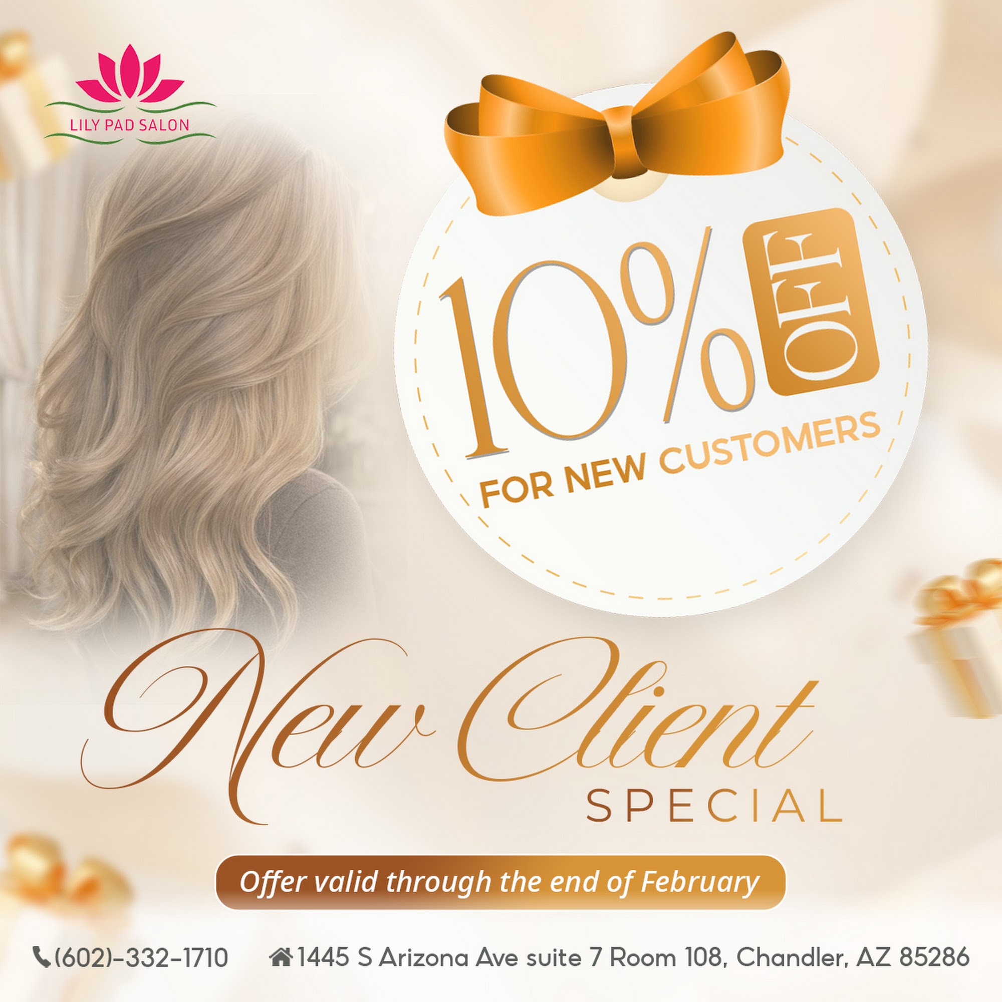 Lily Pad Salon 1445 S Arizona Ave suite 7 Room 108, Chandler Arizona 85286