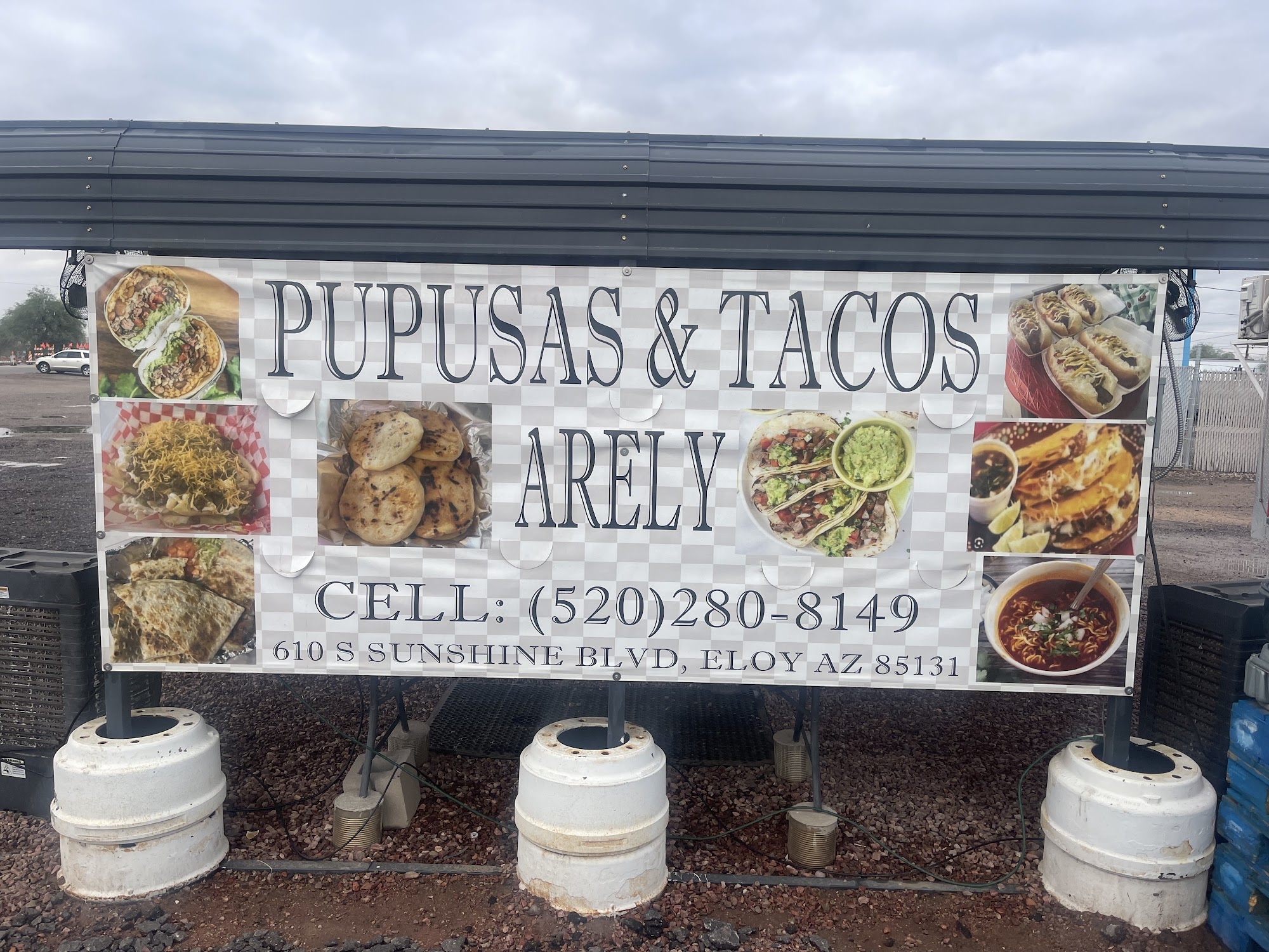 Pupusas & Tacos Arely taco truck Menu