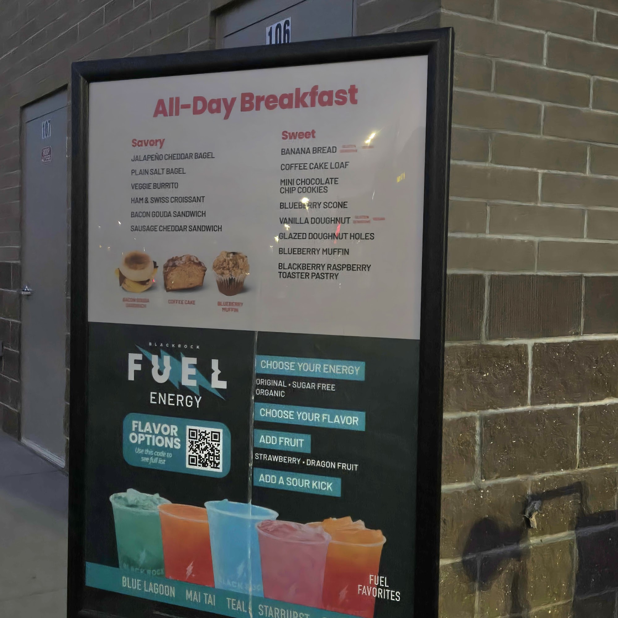 Black Rock Coffee Bar Menu