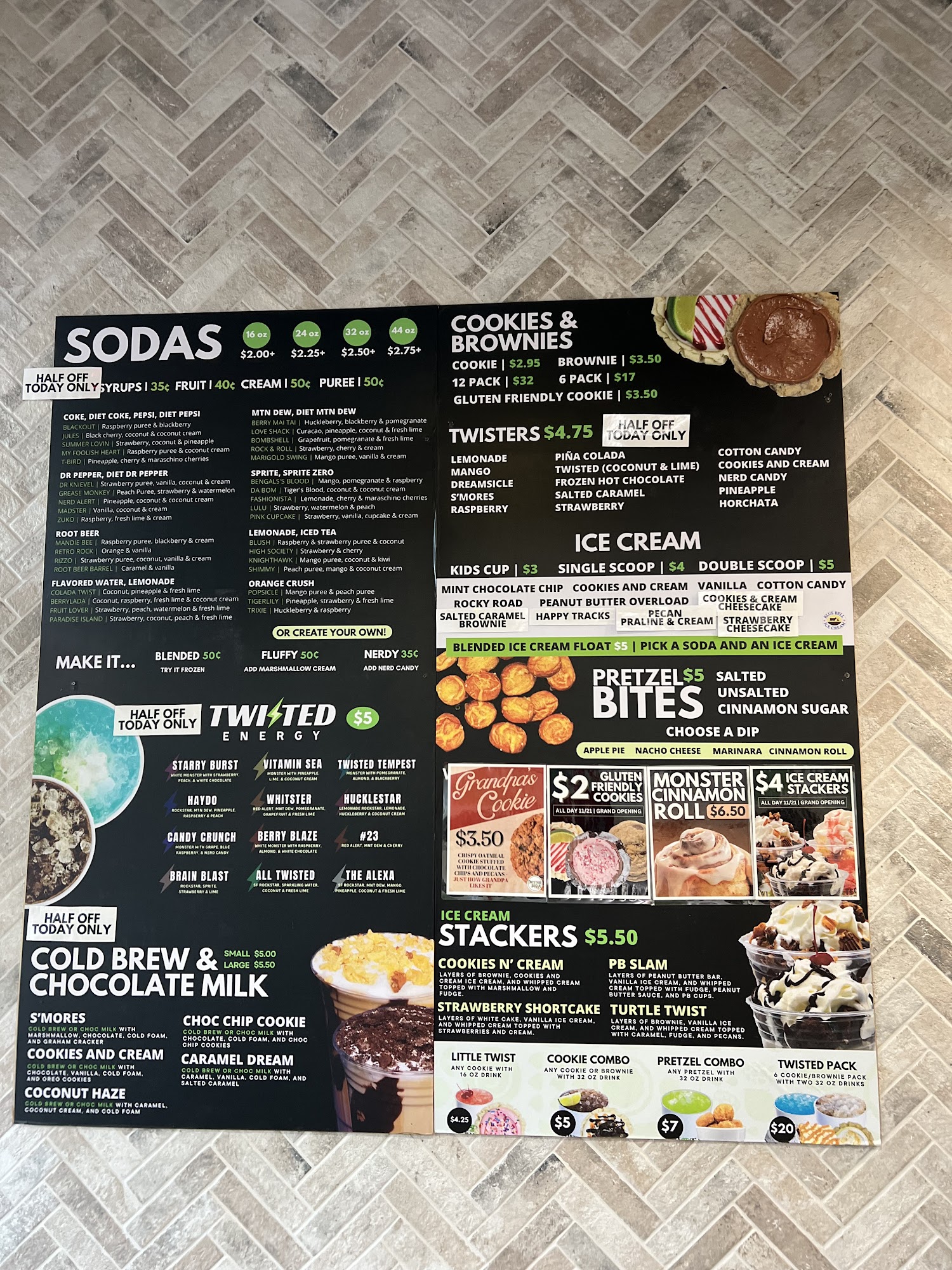 Twisted Sugar San Tan Village Menu