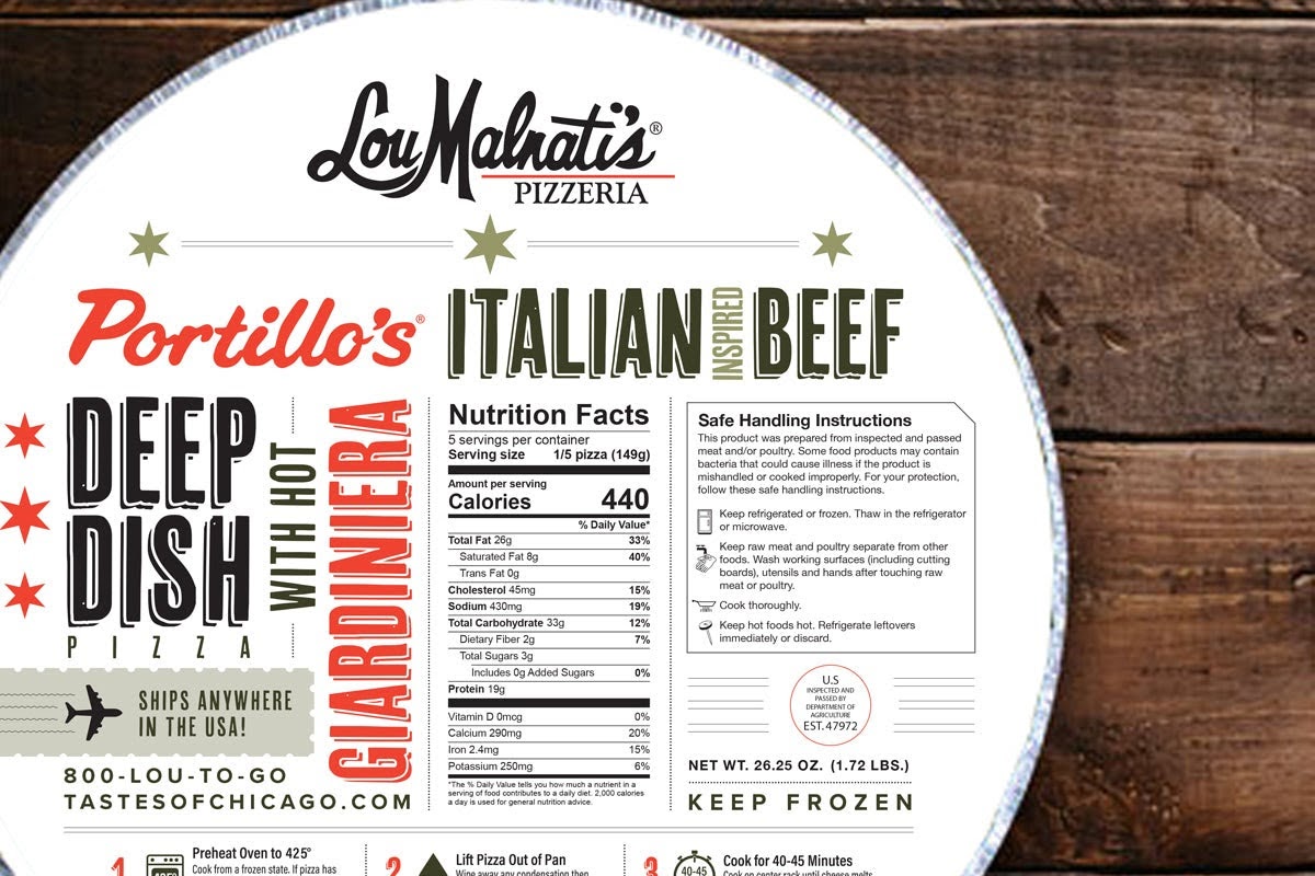 Glendale Lou Malnati's Menu