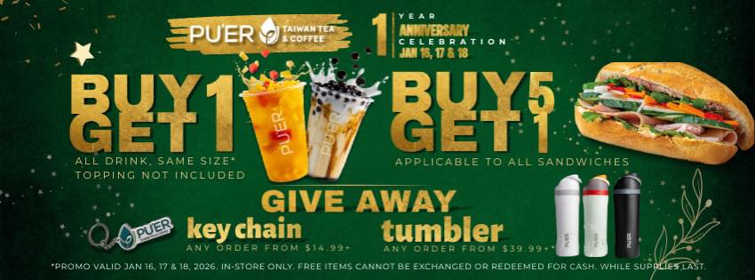 Puer Taiwan Tea and Coffee Glendale