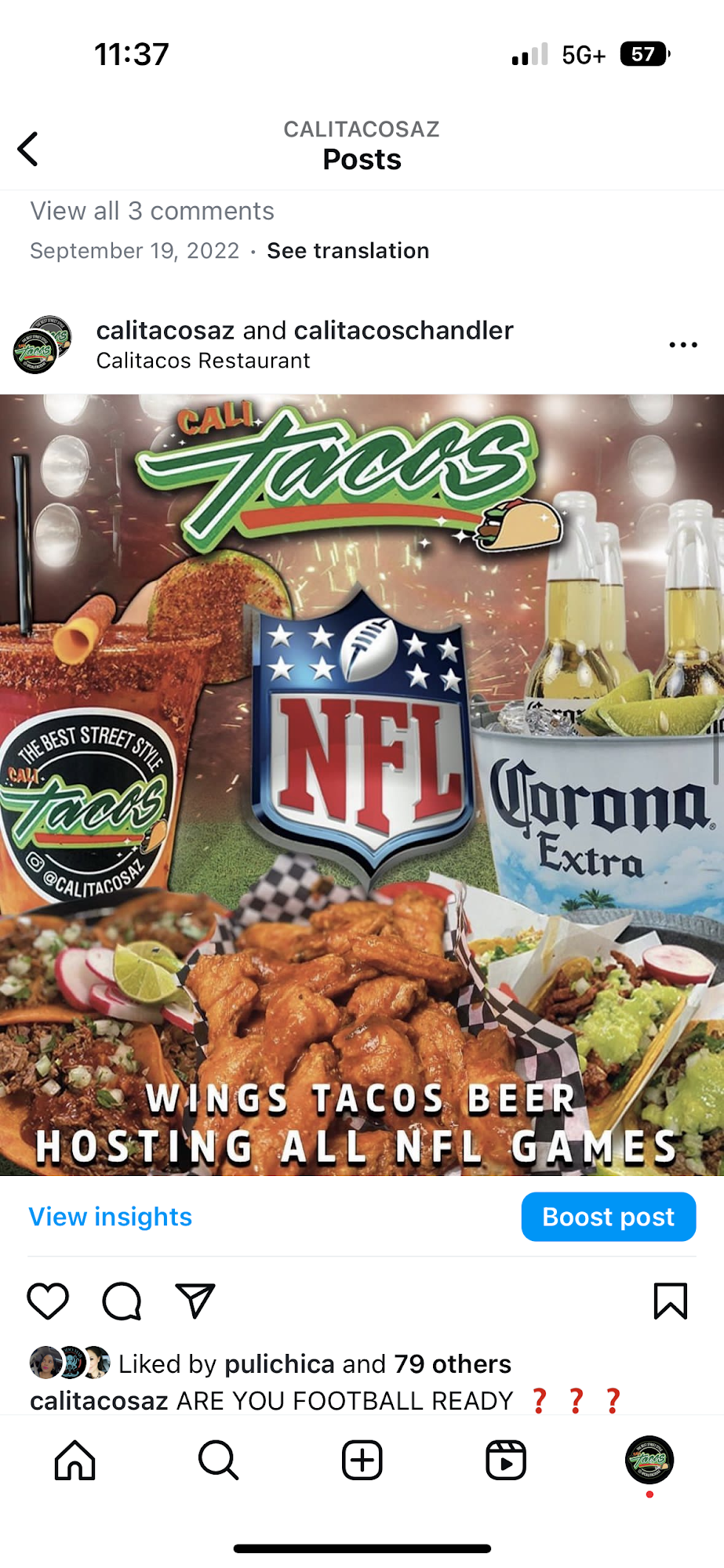 Calitacos Restaurant Glendale Menu