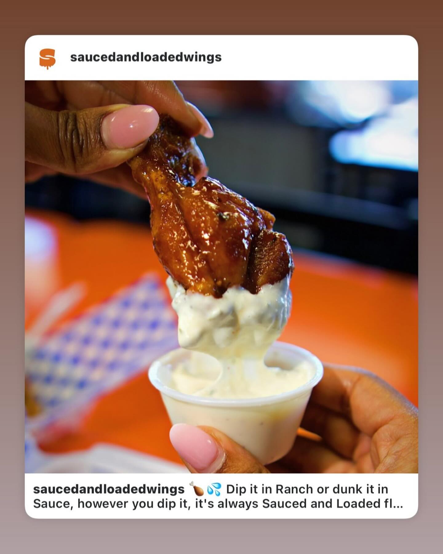 Sauced & Loaded Wings Menu